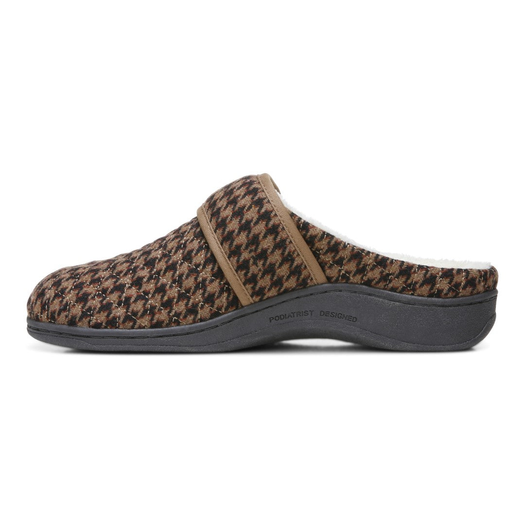 Vionic Carlin Women's Supportive Slippers - Toffee Hdth - Left Side