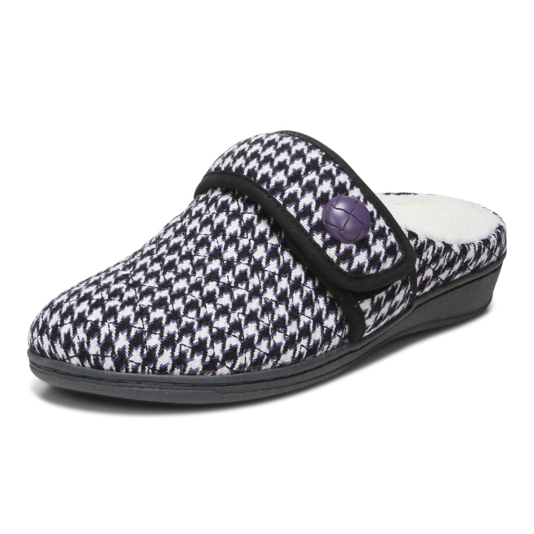 Vionic Carlin Women's Supportive Slippers - Cream Multi Hdth - Left angle