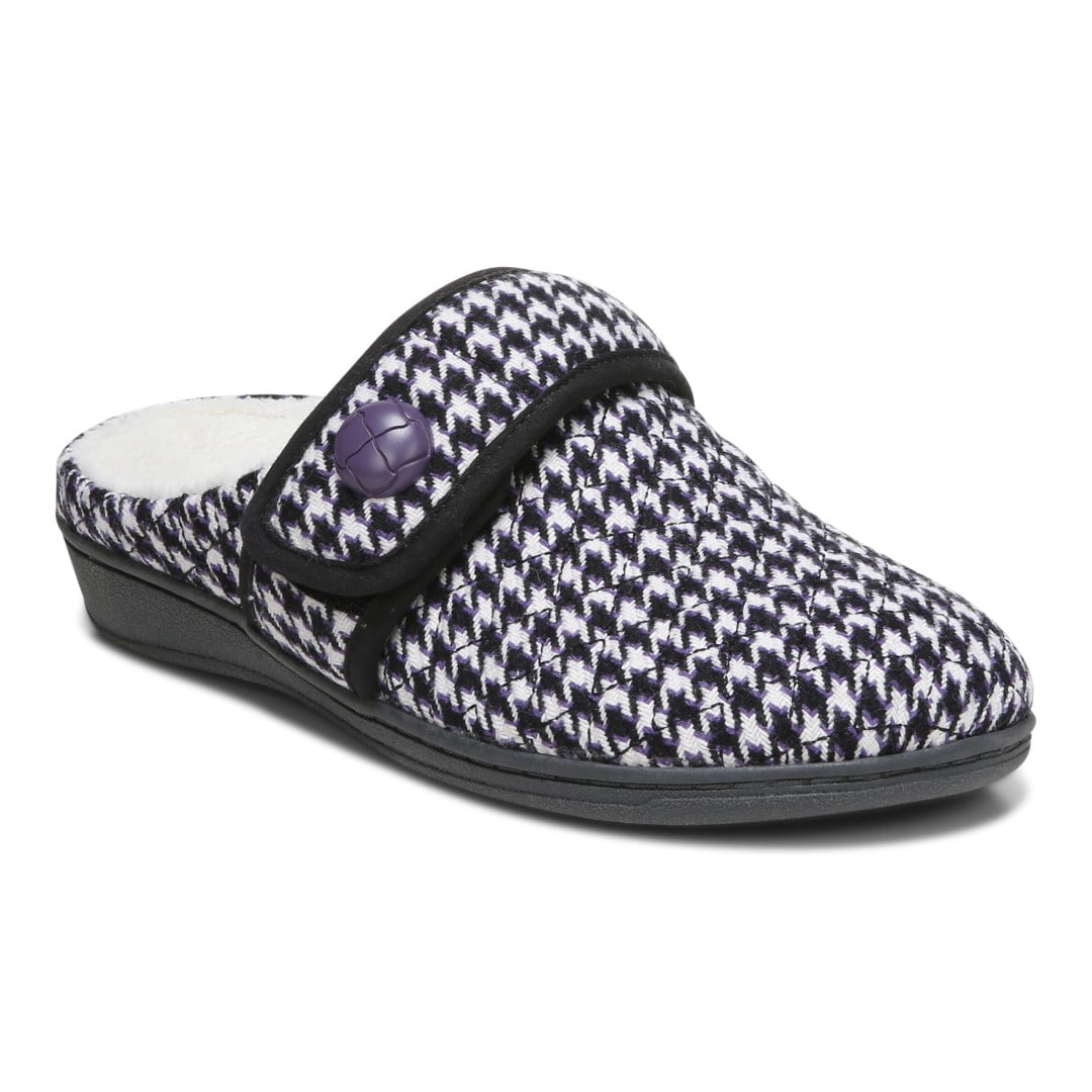 Vionic Carlin Women's Supportive Slippers - Cream Multi Hdth - Angle main