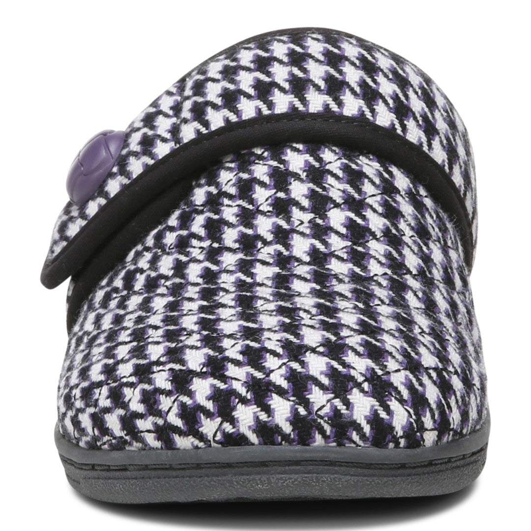 Vionic Carlin Women's Supportive Slippers - Cream Multi Hdth - Front
