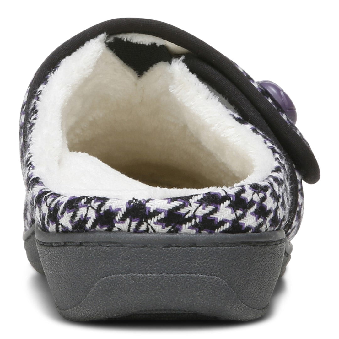 Vionic Carlin Women's Supportive Slippers - Cream Multi Hdth - Back