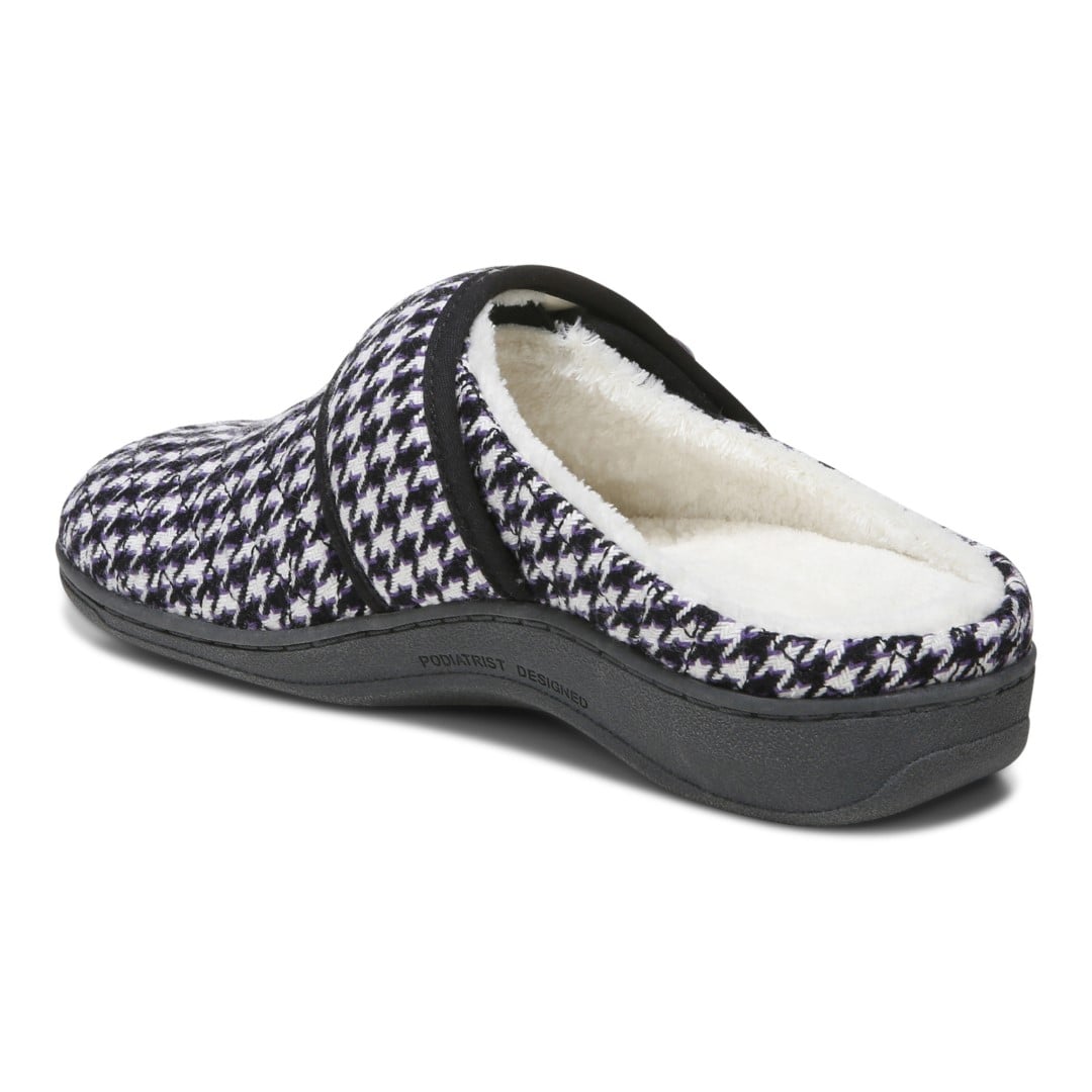 Vionic Carlin Women's Supportive Slippers - Cream Multi Hdth - Back angle