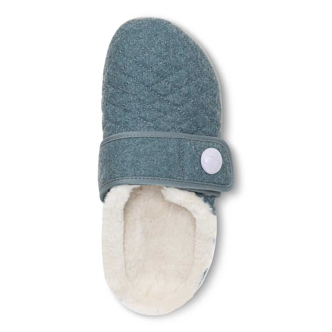 Vionic Carlin Women's Supportive Slippers - Mineral Flan Shear - Top