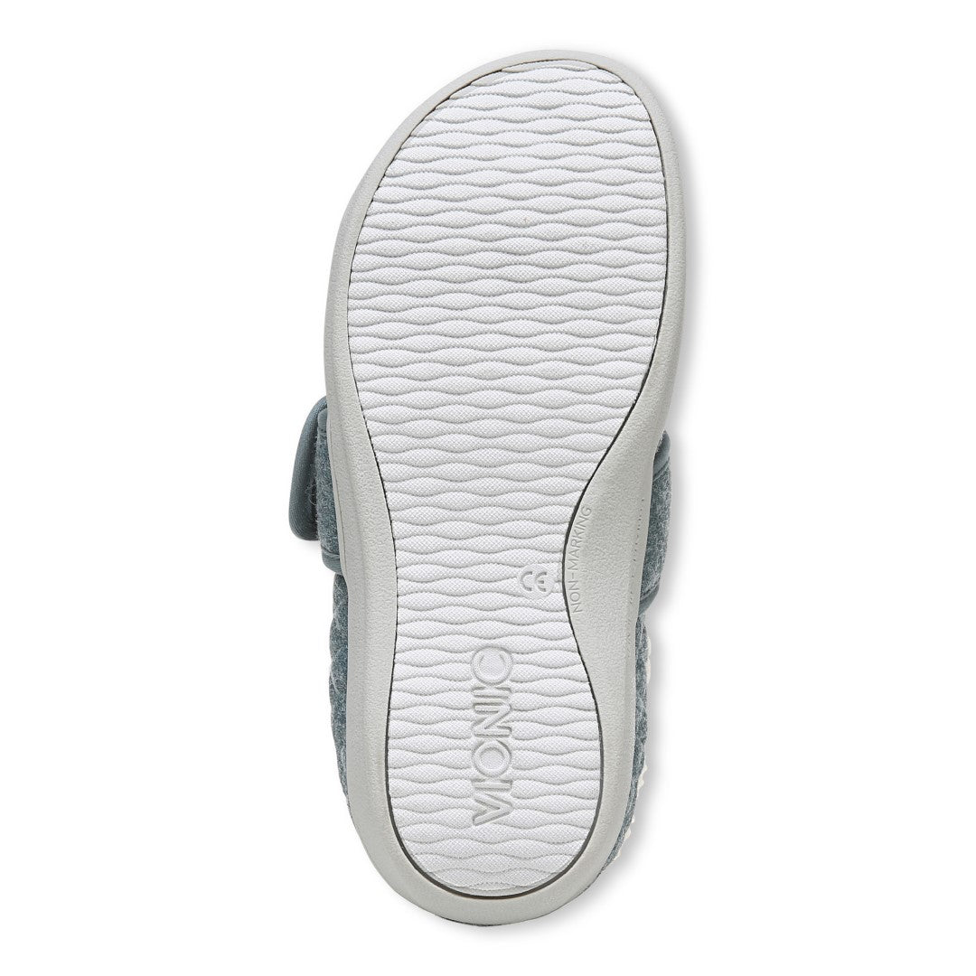 Vionic Carlin Women's Supportive Slippers - Mineral Flan Shear - Bottom