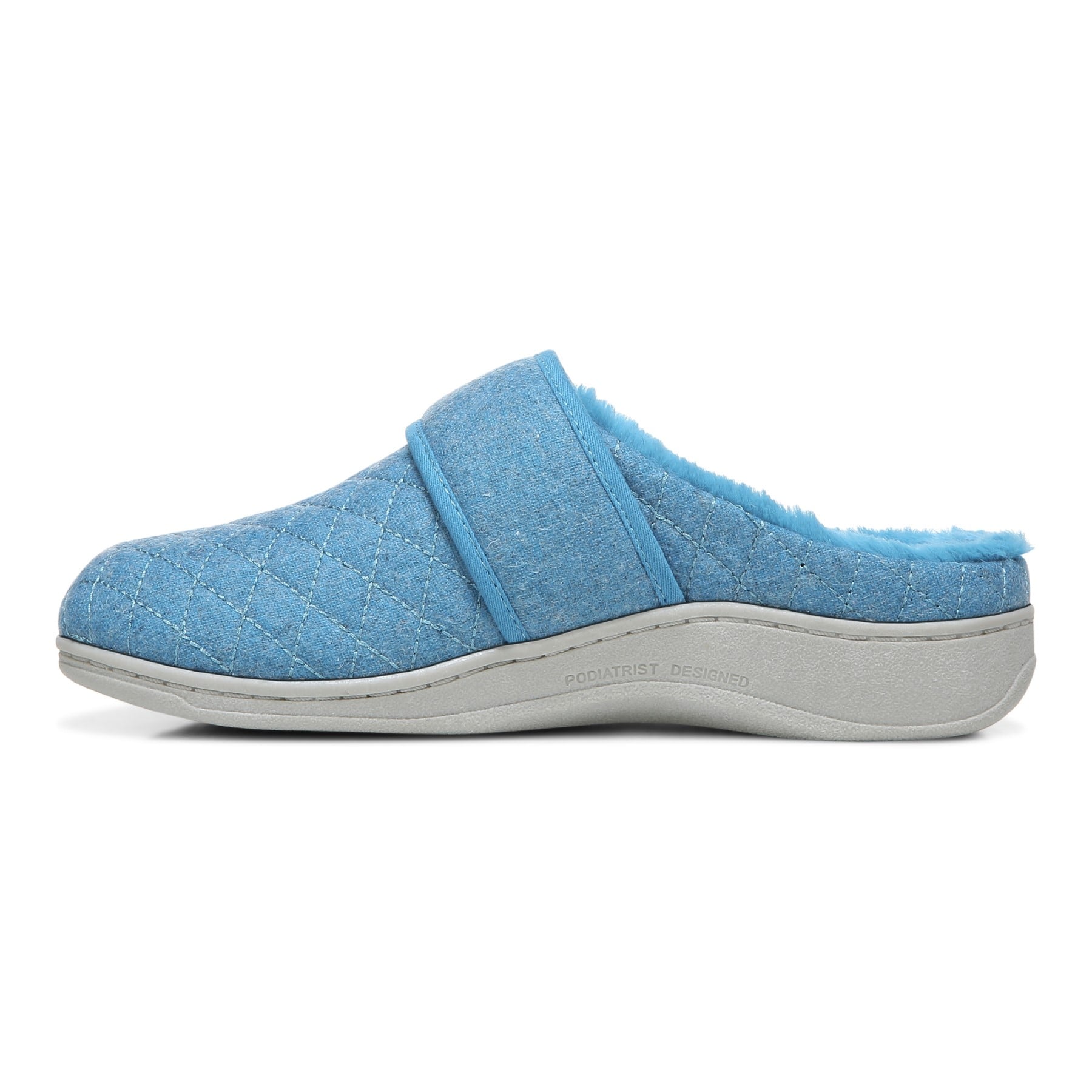 Vionic Carlin Women's Supportive Slippers - Horizon Blue - Left Side