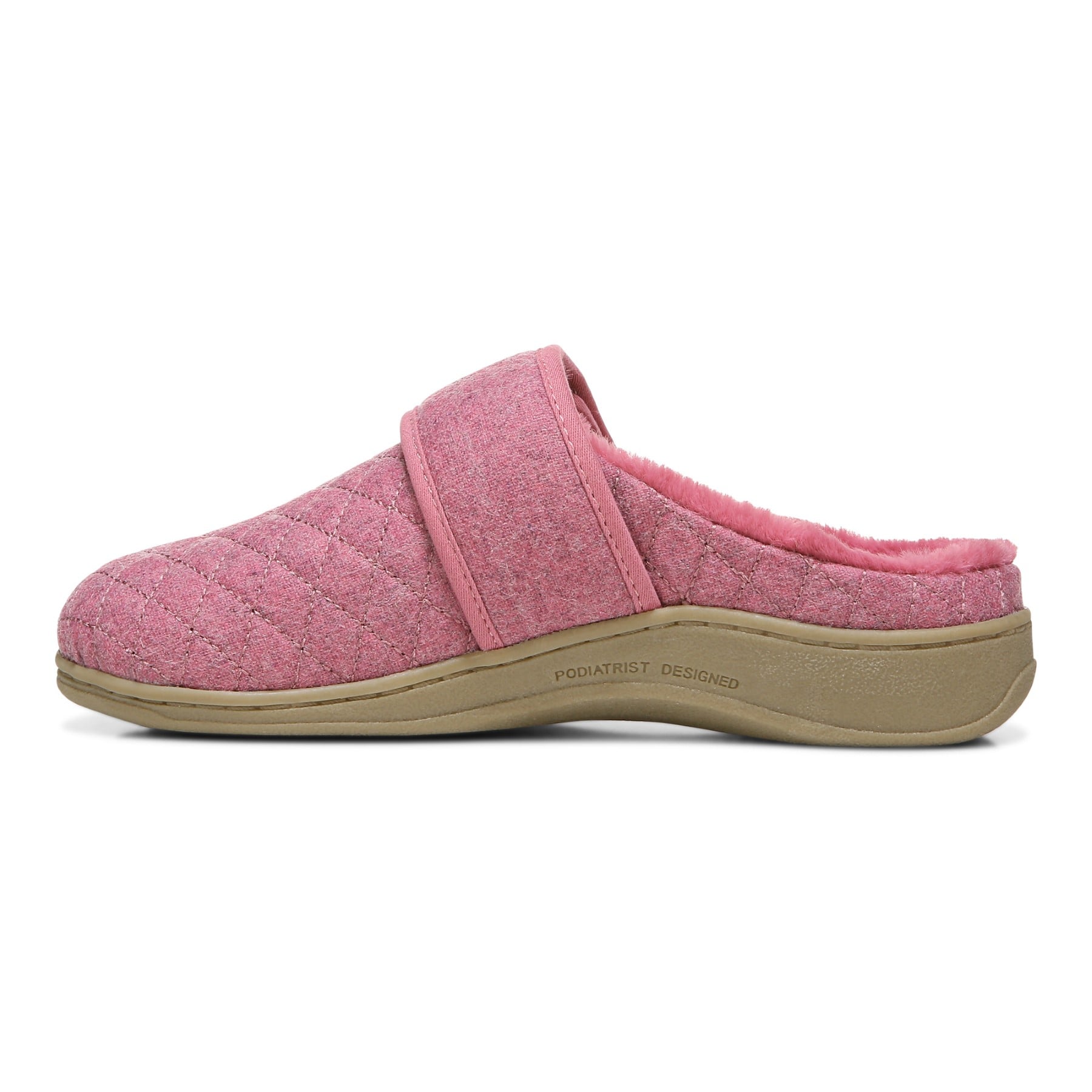 Vionic Carlin Women's Supportive Slippers - Rhubarb - Left Side