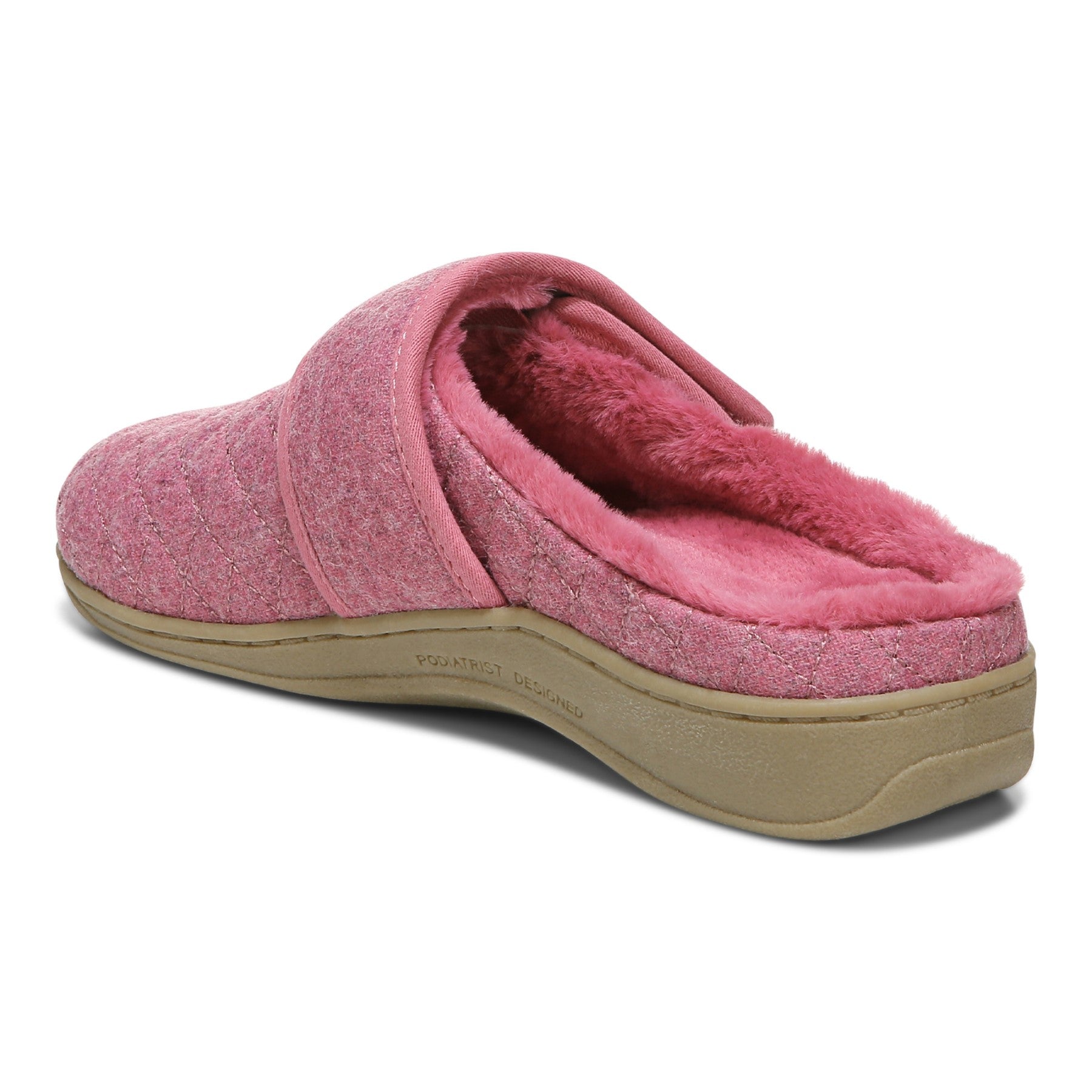 Vionic Carlin Women's Supportive Slippers - Rhubarb - Back angle