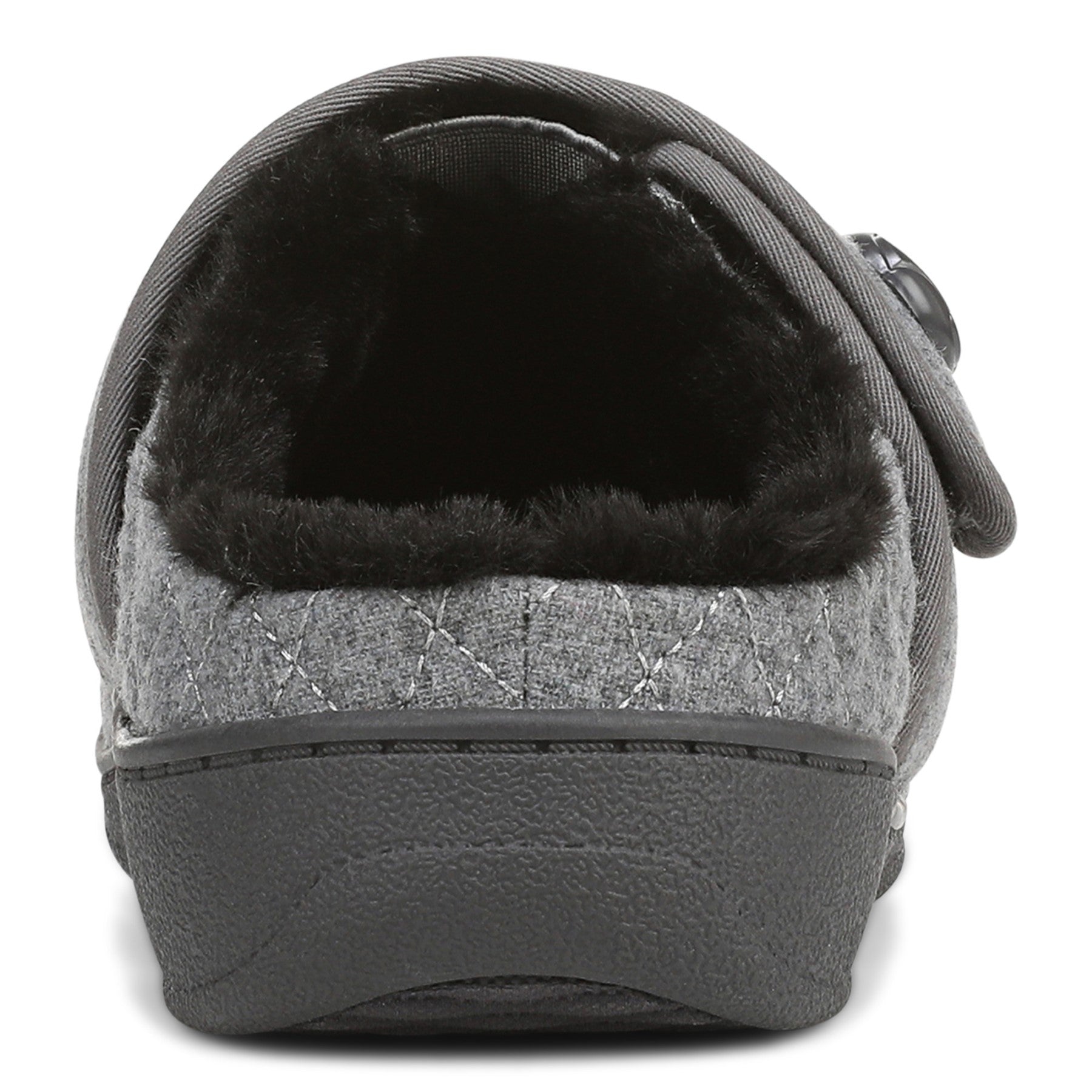 Vionic Carlin Women's Supportive Slippers - Charcoal Grey Back