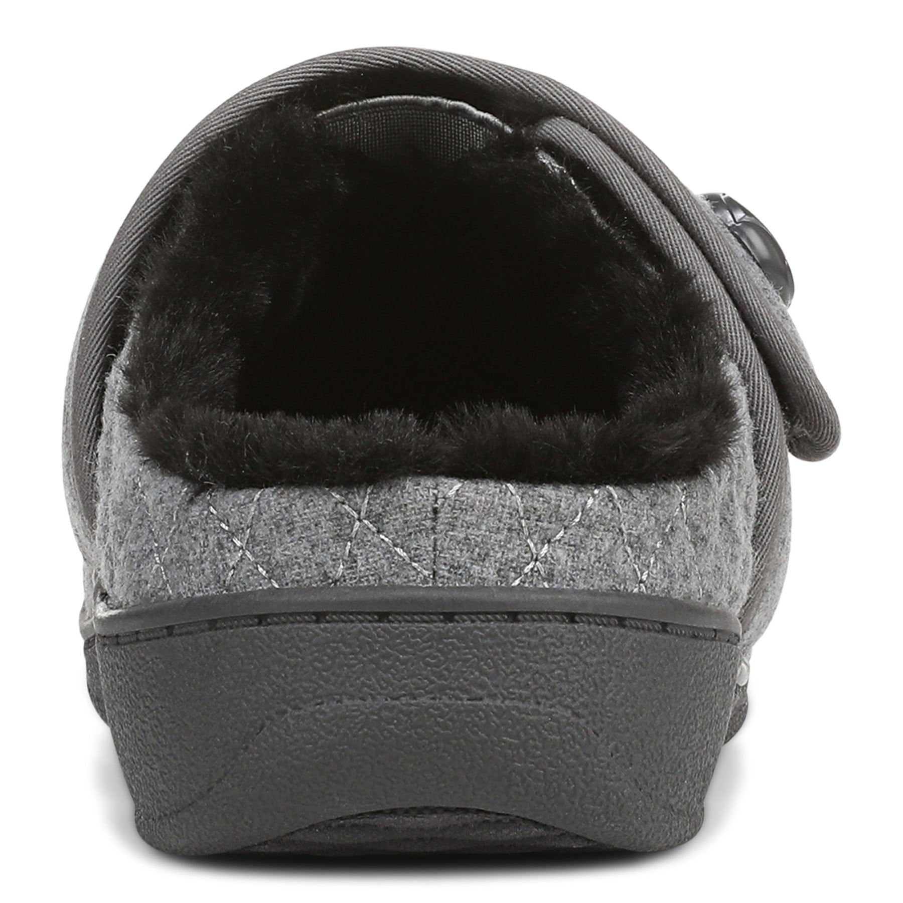 Vionic Carlin Women's Supportive Slippers - Charcoal Grey Back