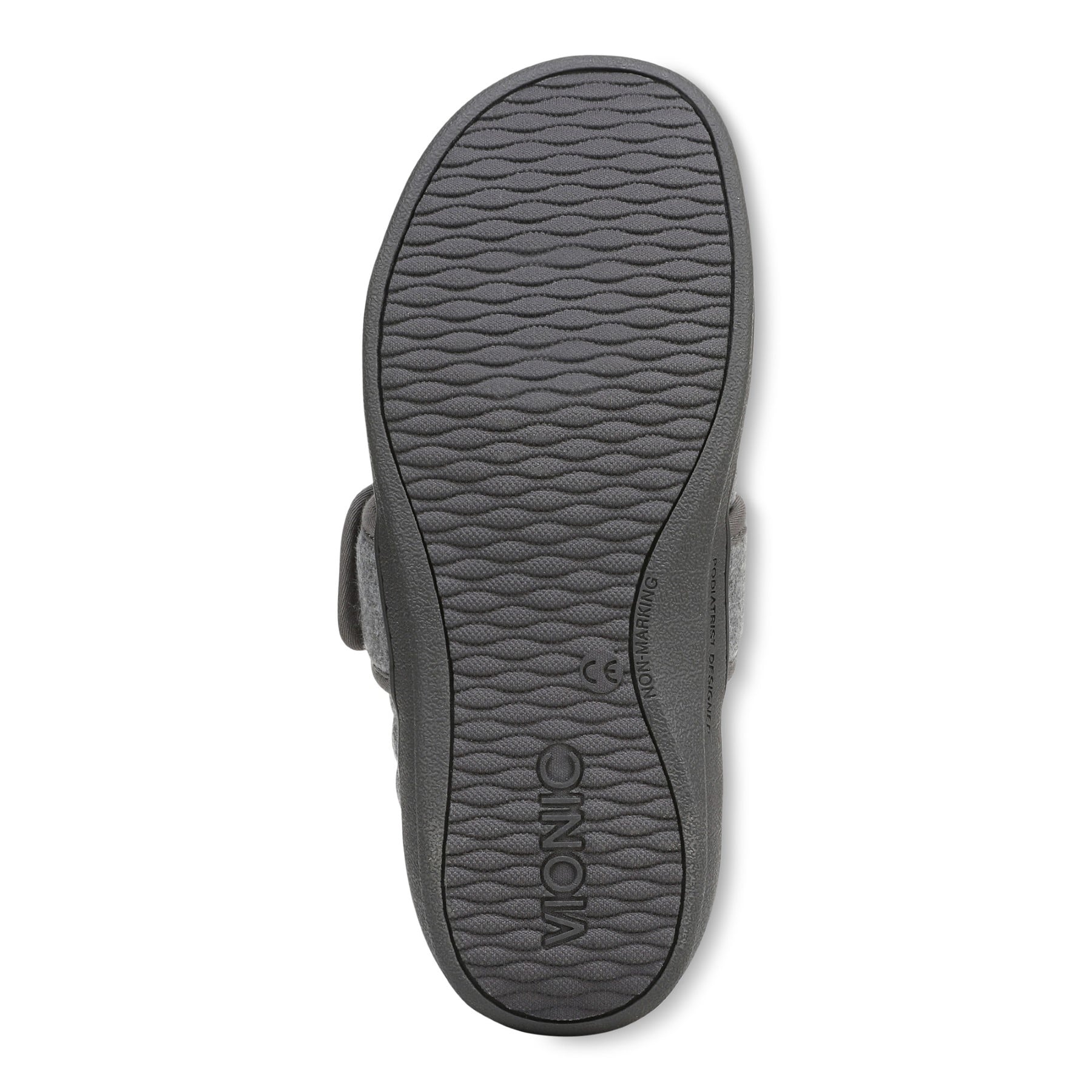 Vionic Carlin Women's Supportive Slippers - Charcoal Grey Bottom