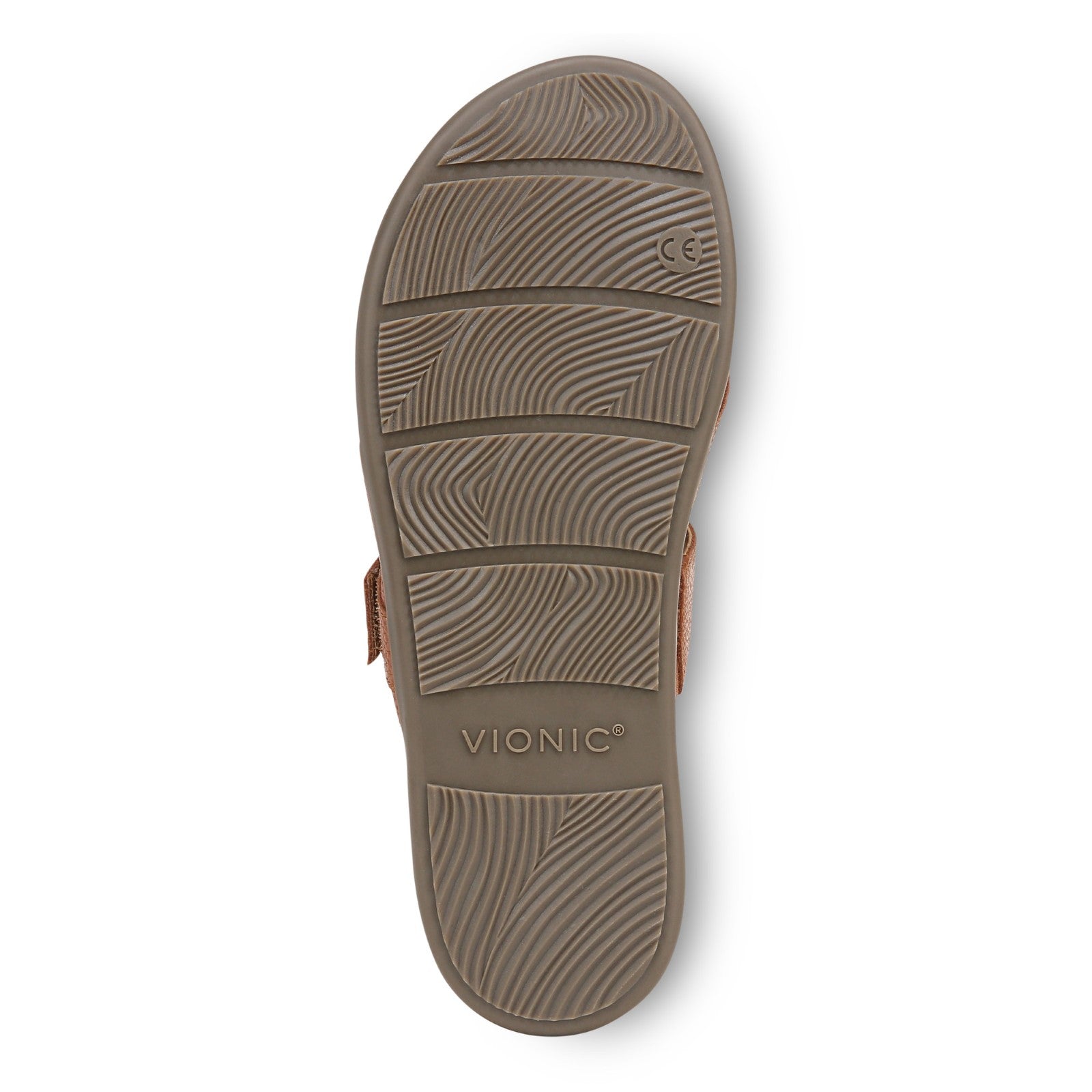 Vionic Carmela Women's Thong Sandals - Tan Leather - Bottom