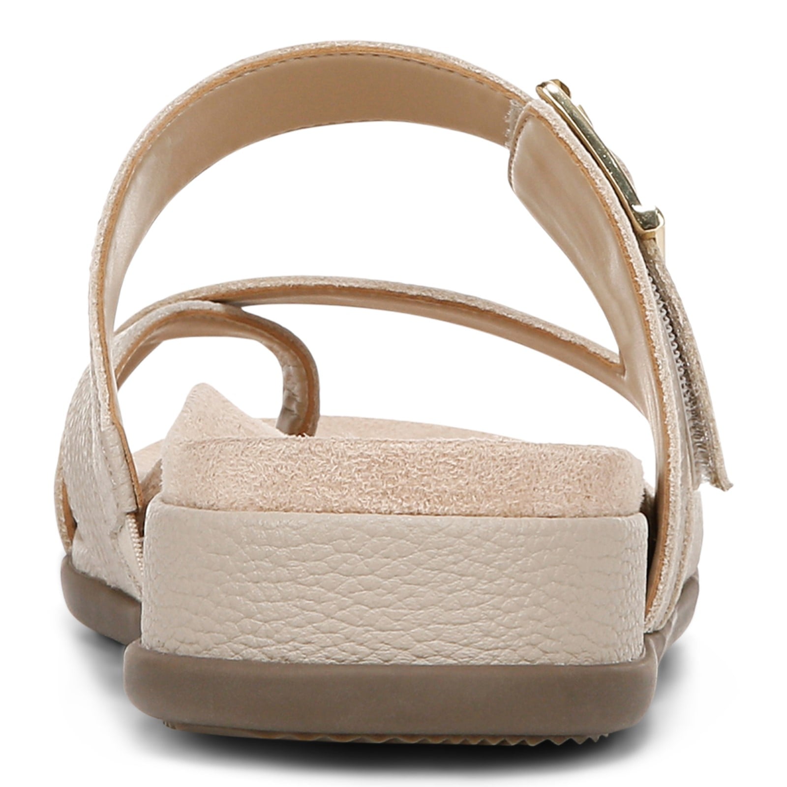 Vionic Carmela Women's Thong Sandals - Oatrmeal Leather - Back