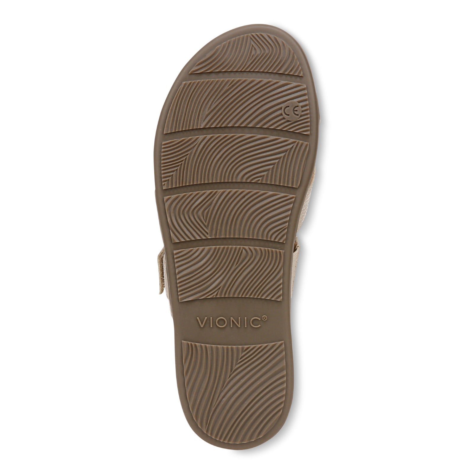 Vionic Carmela Women's Thong Sandals - Oatrmeal Leather - Bottom