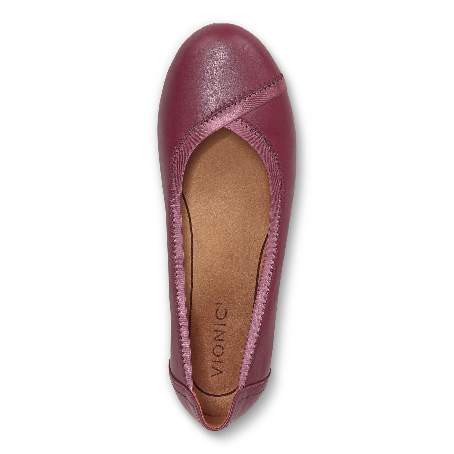 Vionic Spark Caroll - Women's Ballet Flat - Shiraz - Top