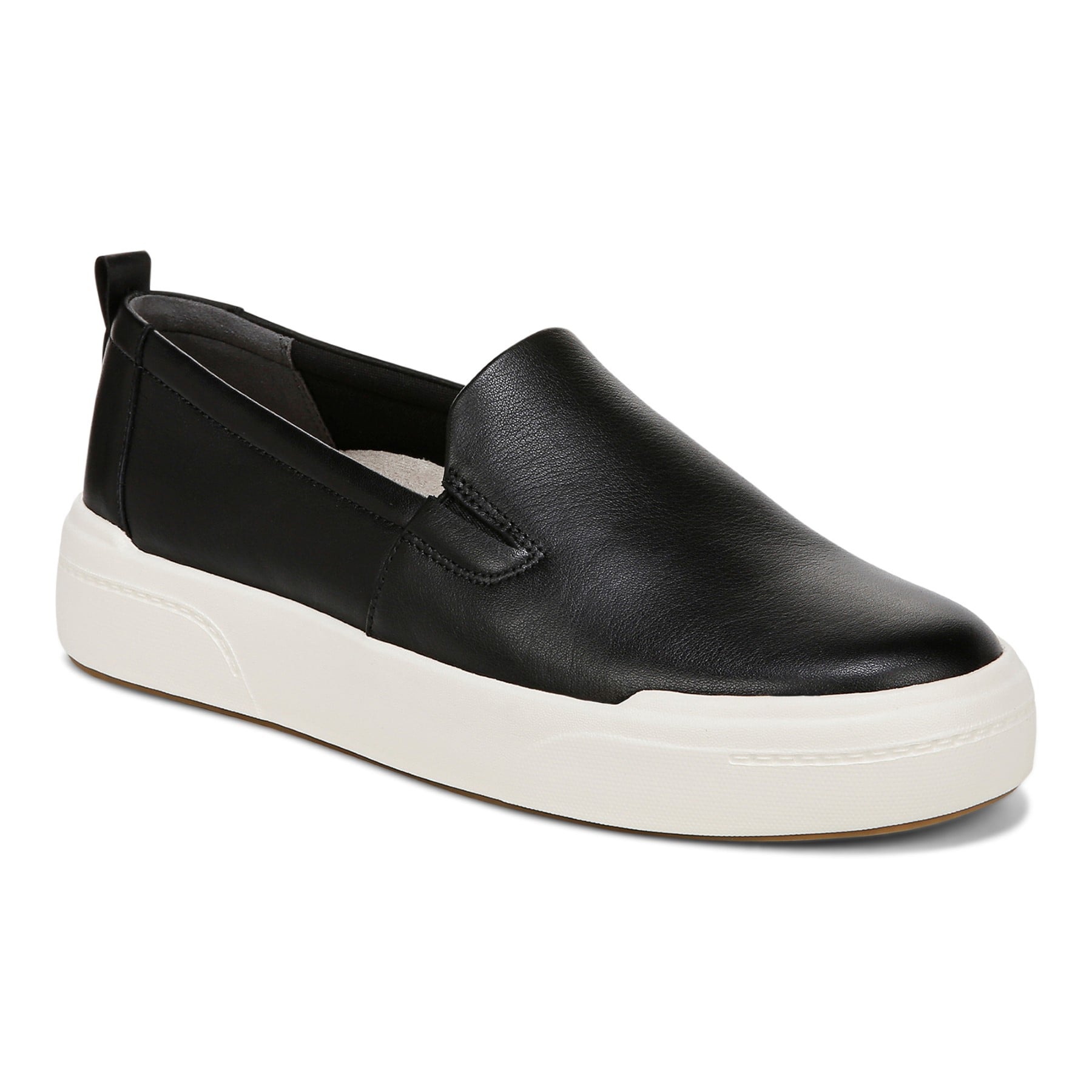 Vionic Carson womens Slip On/Loafer/Moc Shoe - Black - Angle main