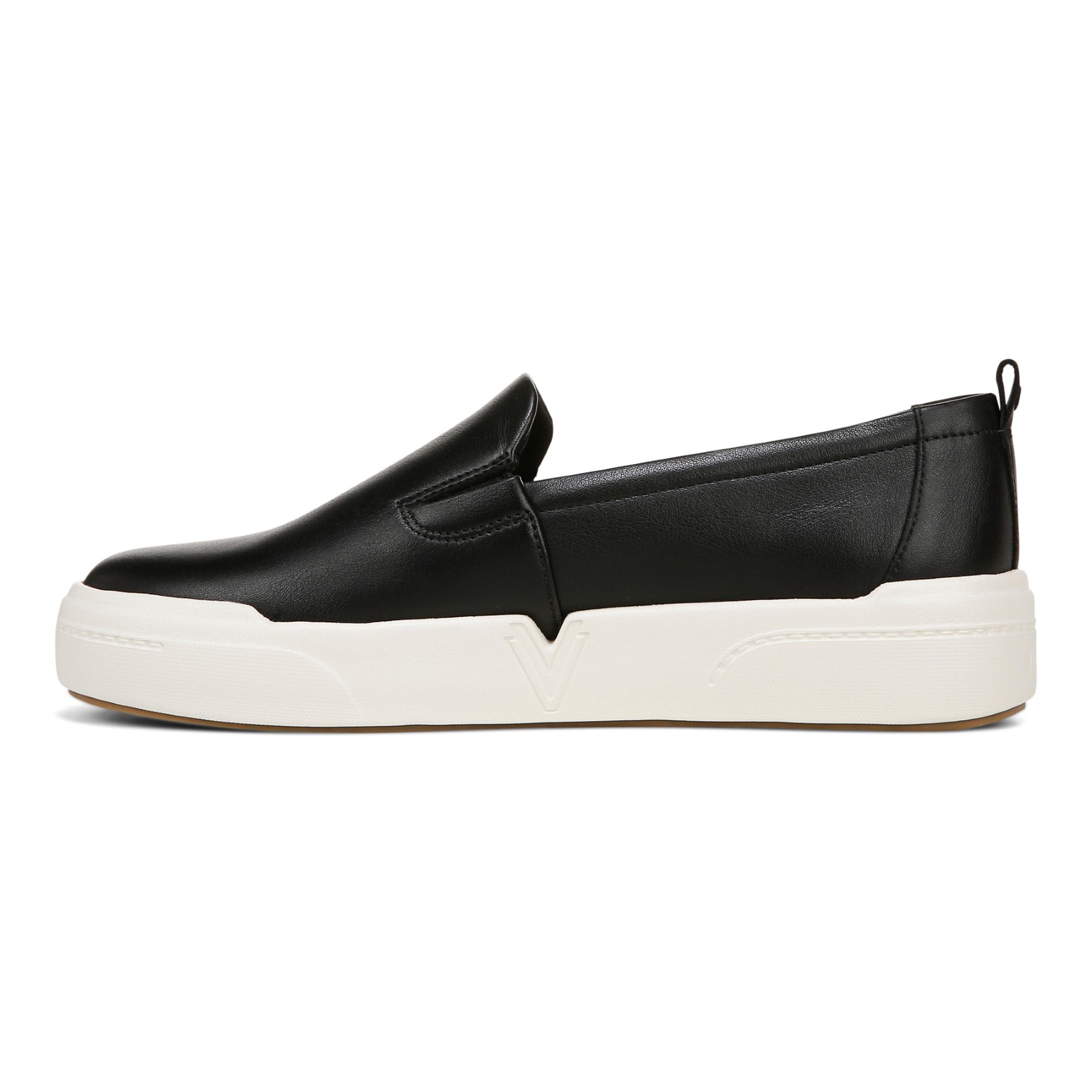 Vionic Carson womens Slip On/Loafer/Moc Shoe - Black - Left Side