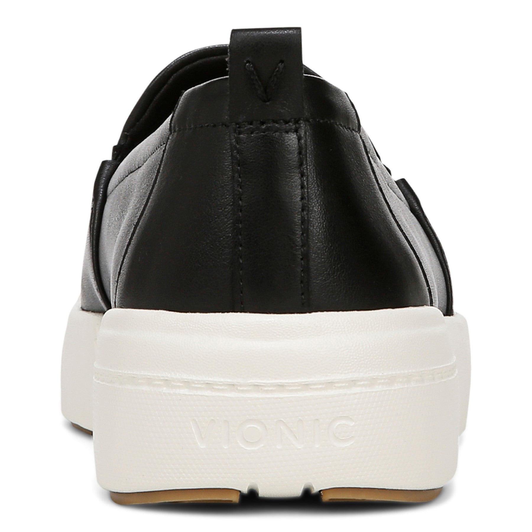Vionic Carson womens Slip On/Loafer/Moc Shoe - Black - Back