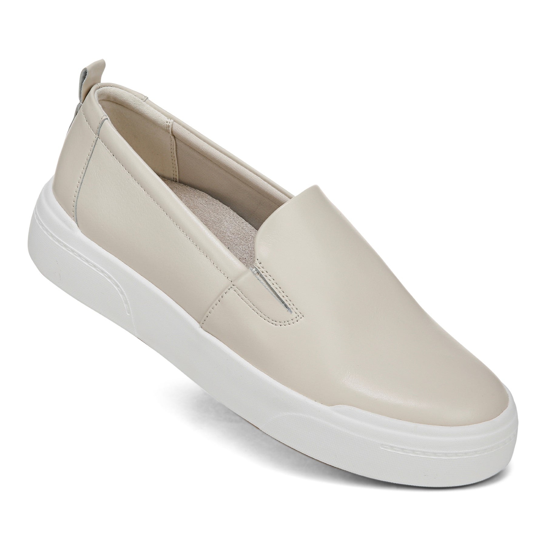Vionic Carson womens Slip On/Loafer/Moc Shoe - Cream - CARSON-J3217L2100-CREAM-13fl-med