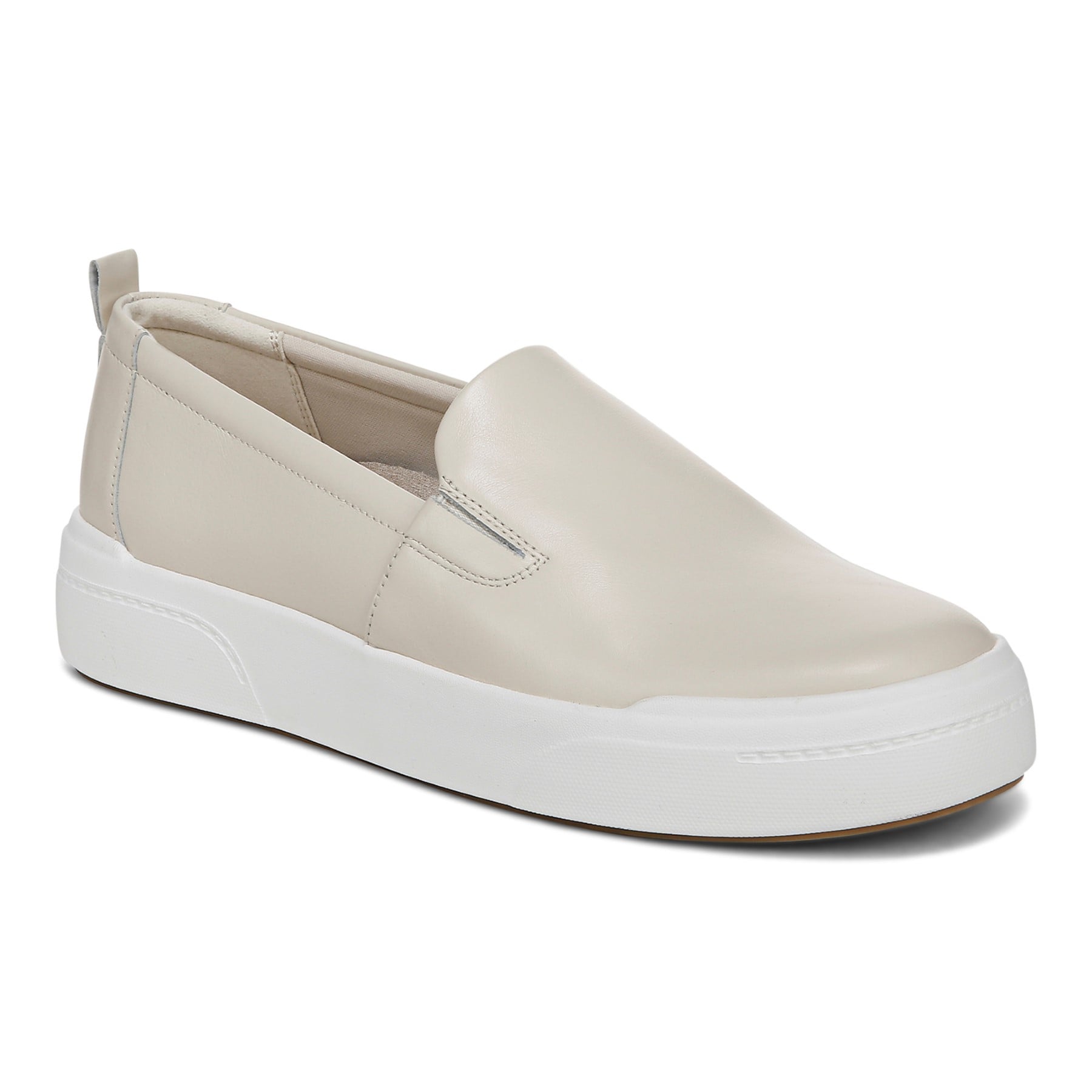 Vionic Carson womens Slip On/Loafer/Moc Shoe - Cream - Angle main