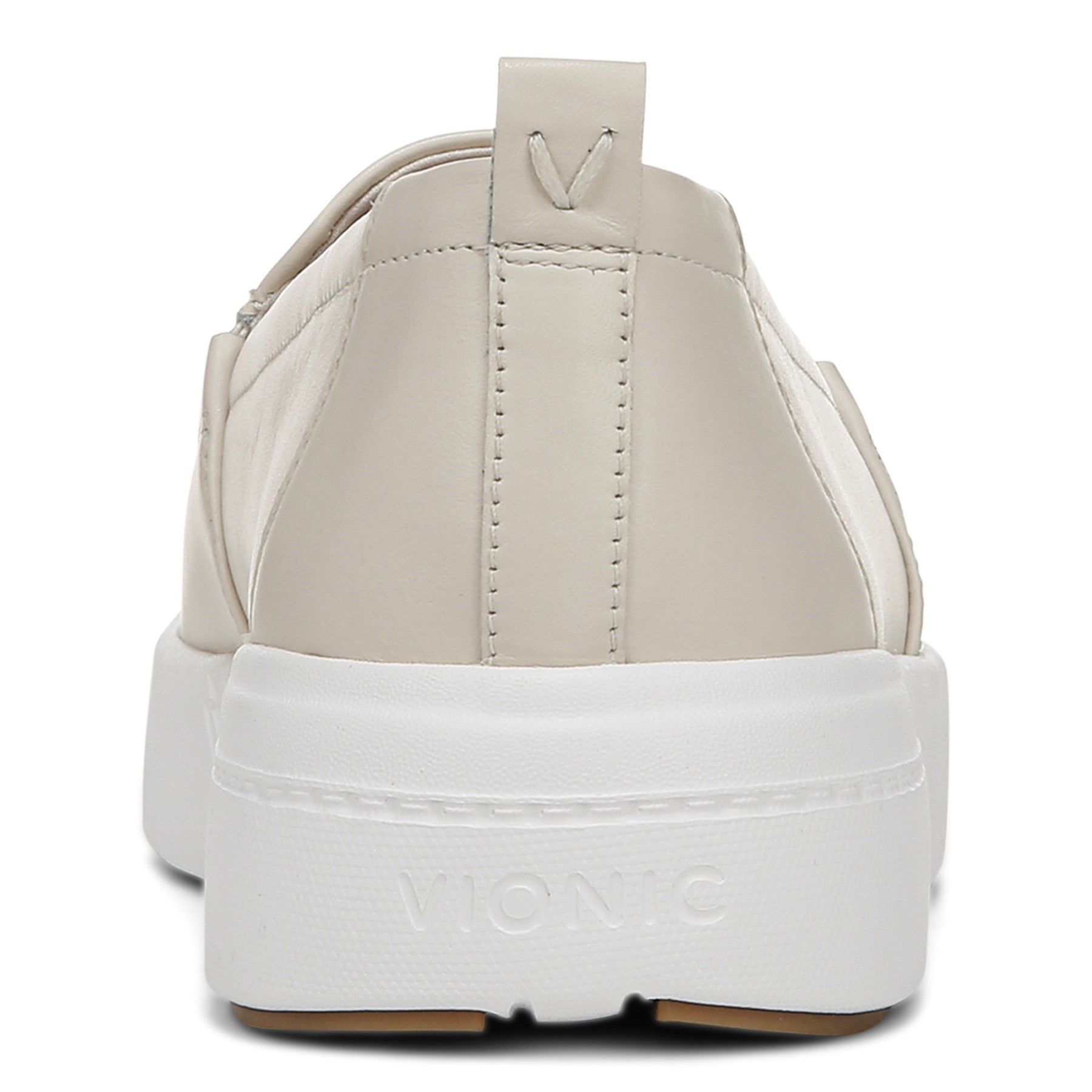 Vionic Carson womens Slip On/Loafer/Moc Shoe - Cream - Back