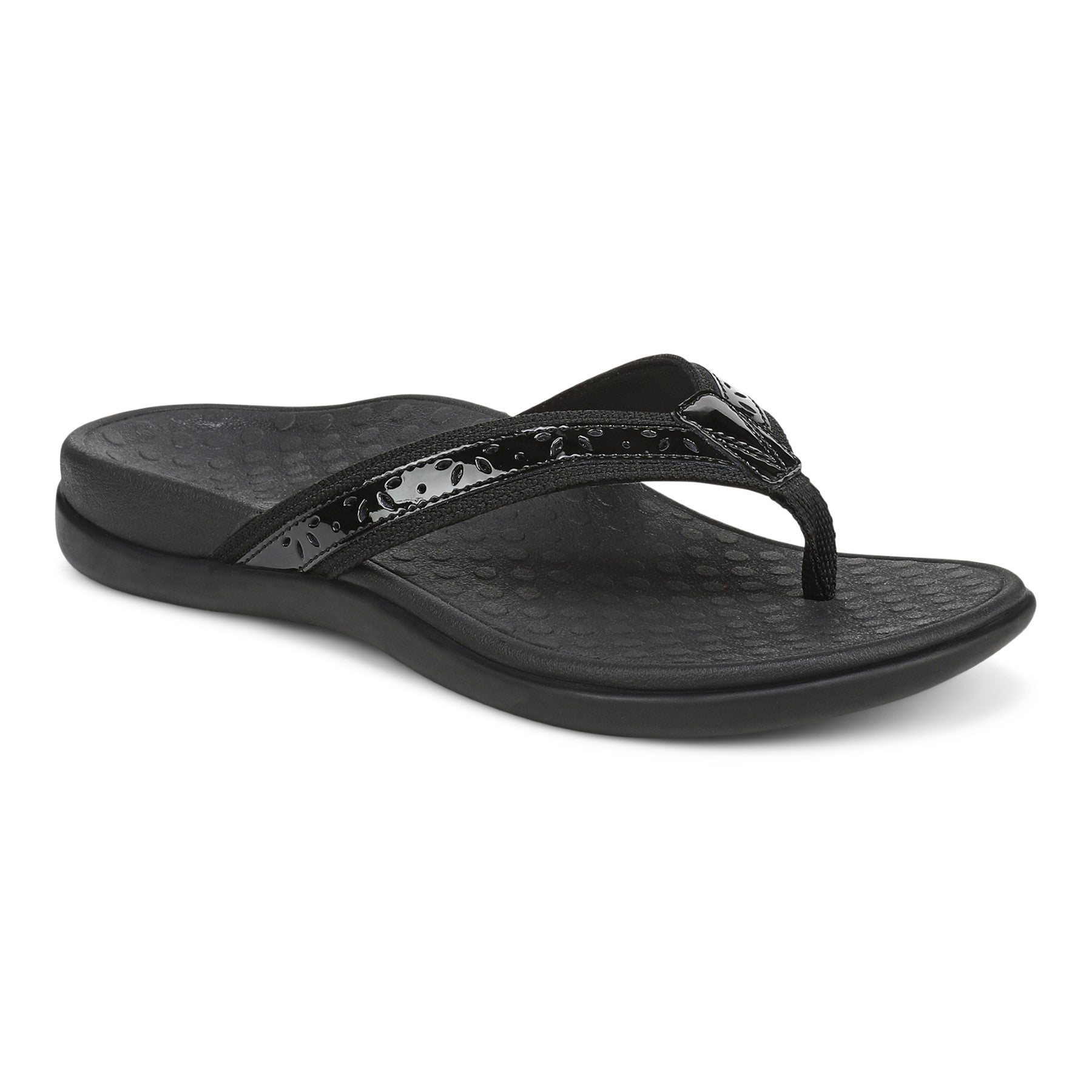 Vionic Casandra Women's Orthotic Sandal - Tide in Black/Black