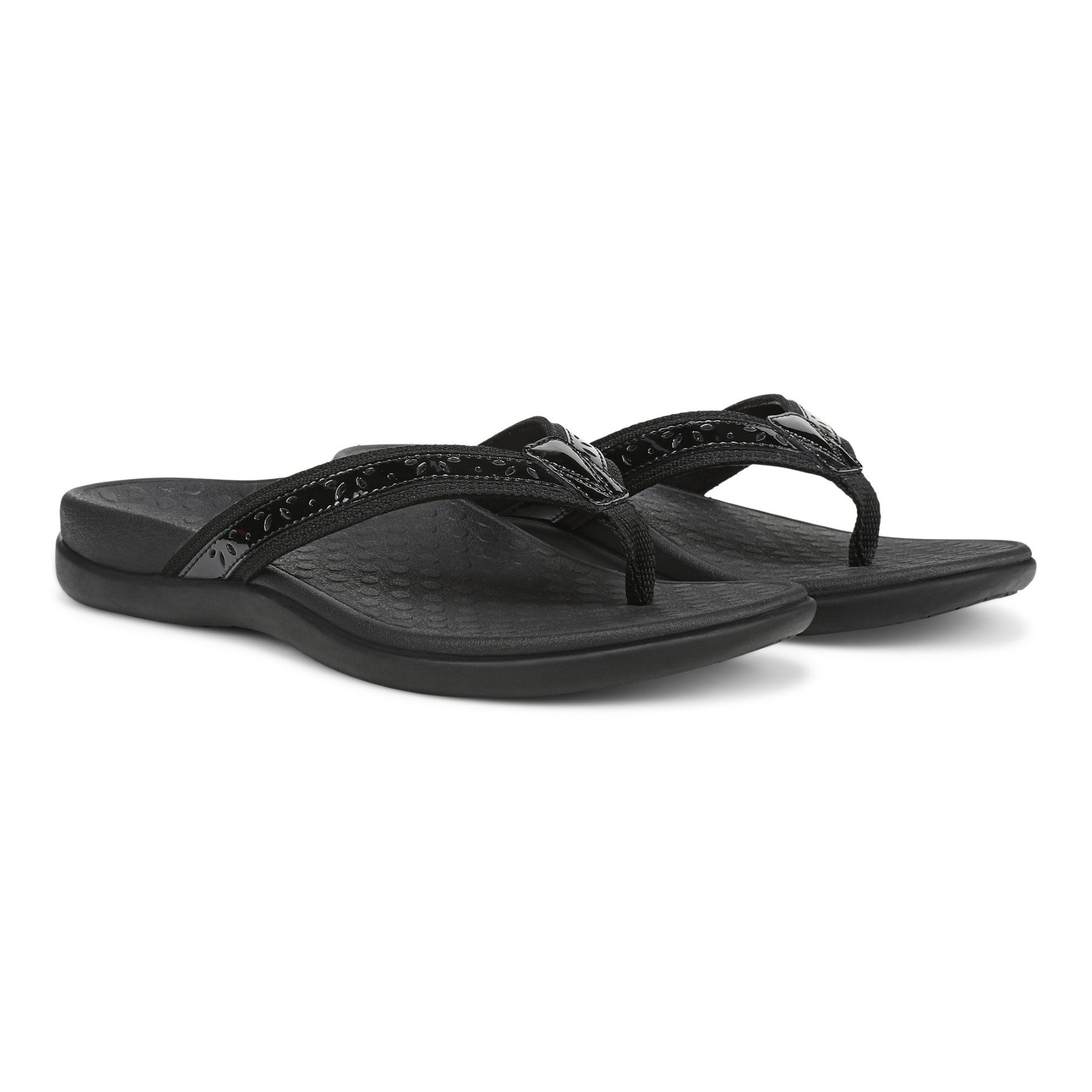 Vionic Casandra Women's Orthotic Sandal - Tide - Black/Black Two Pair