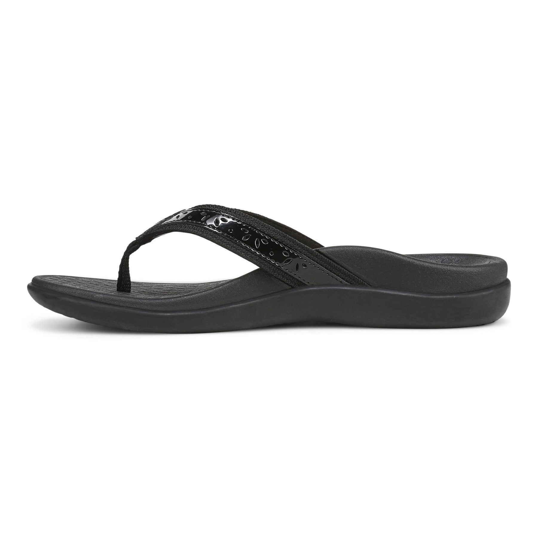 Vionic Casandra Women's Orthotic Sandal - Tide - Black/Black Side