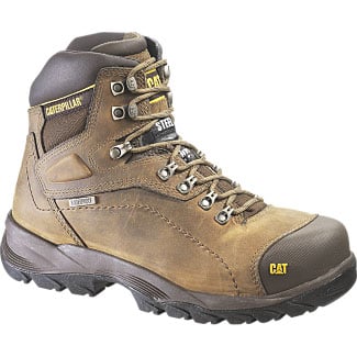 Caterpillar Diagnostic Hi Steel Toe Work Shoe - Beige