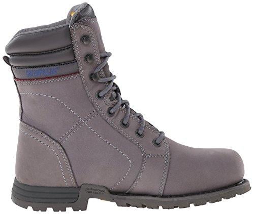 Caterpillar Echo Waterproof Steel Toe Tall Work Boot Womens Frost Grey - Frost Grey
