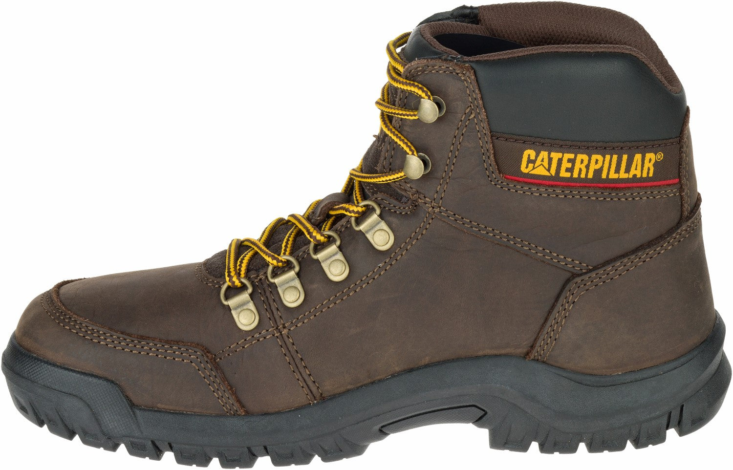 Caterpillar Outline Soft Toe - Seal Brown - Men's CAT Work Boots - 80