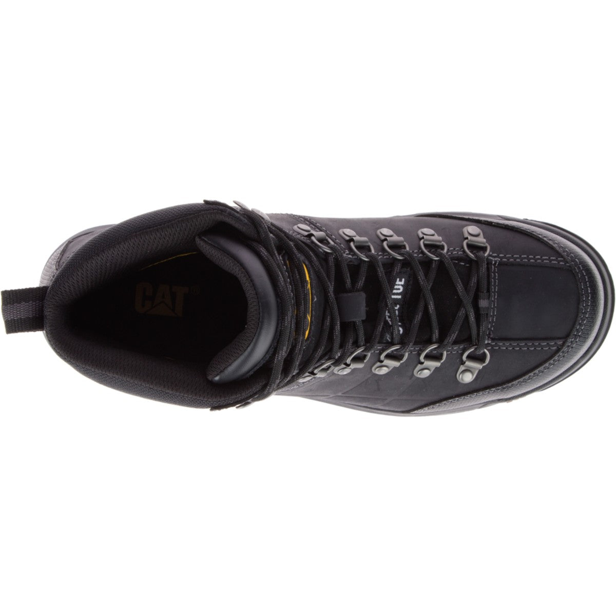 Caterpillar Threshold Waterproof Steel Toe Work Boot Men's CAT Footwear - Black - Top