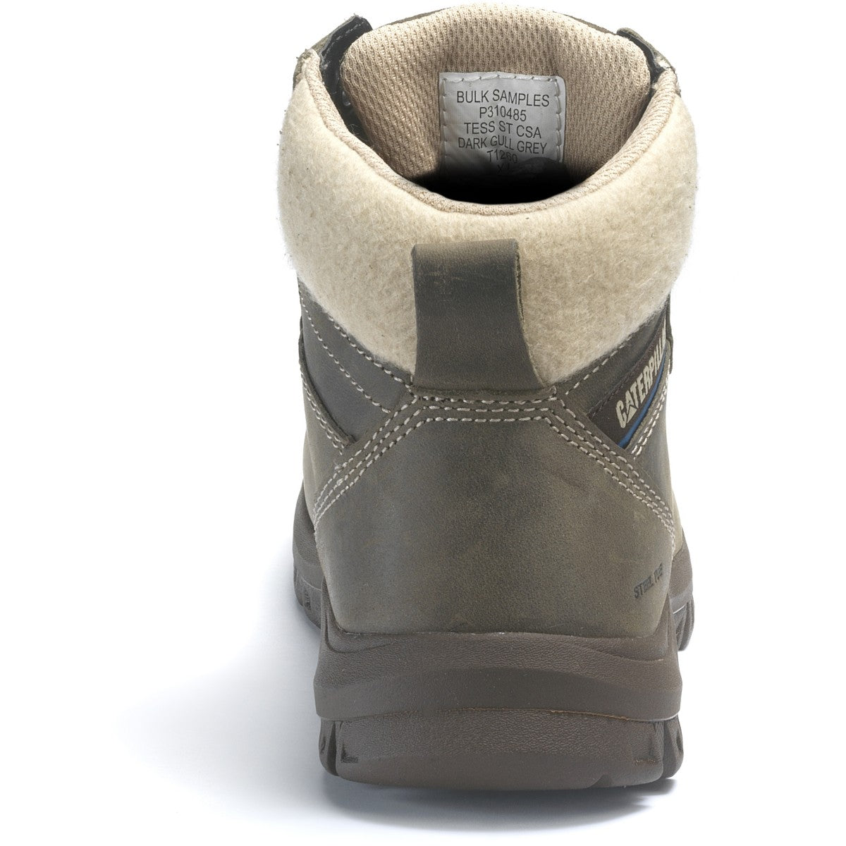CAT Footwear Tess Women's Steel Toe Boot - Dark Gull Grey - Back