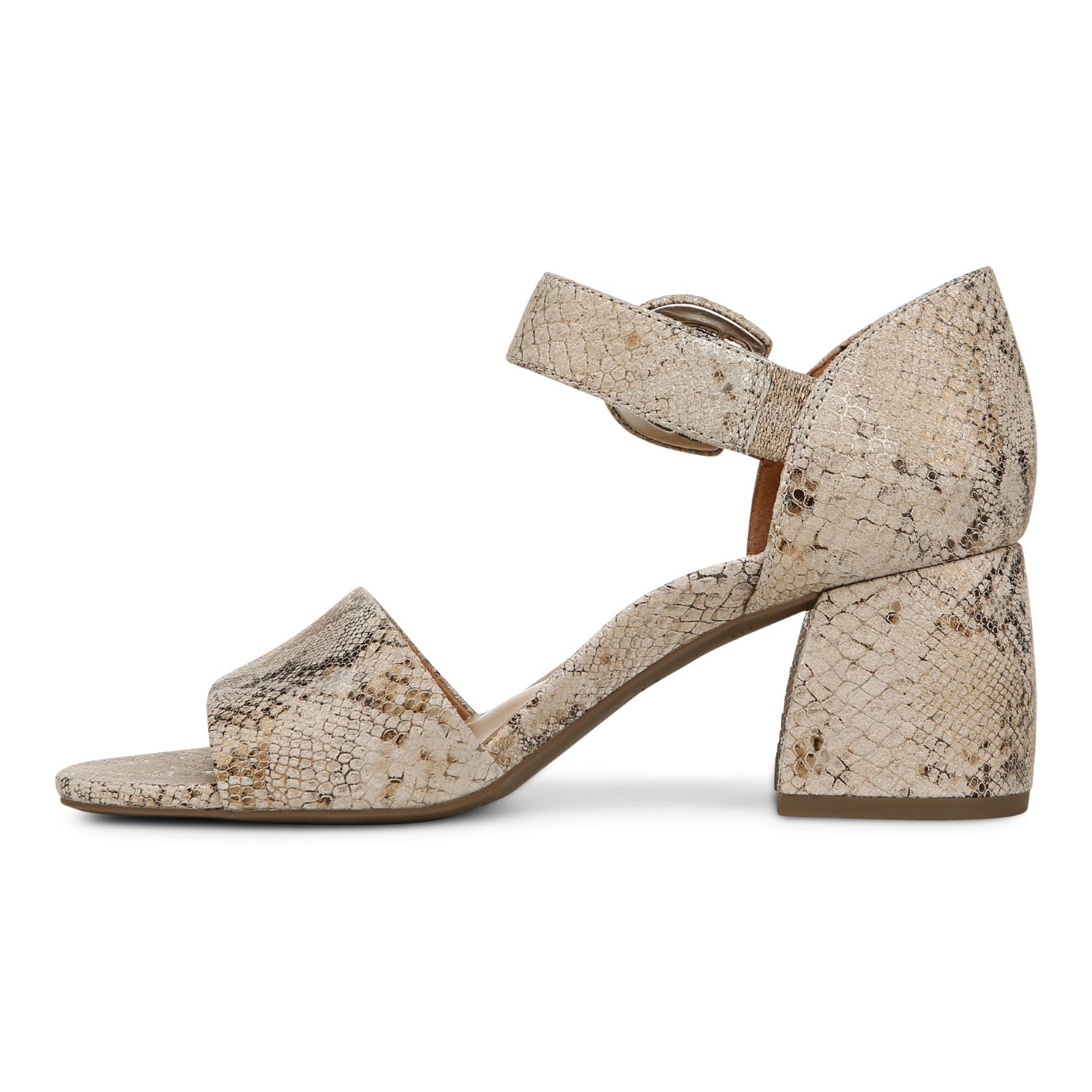 Vionic Chardonnay Women's Heeled Sandals - Stylish and Comfortable Quarter/Ankle/T-Strap Sandals - Oatmeal - Left Side