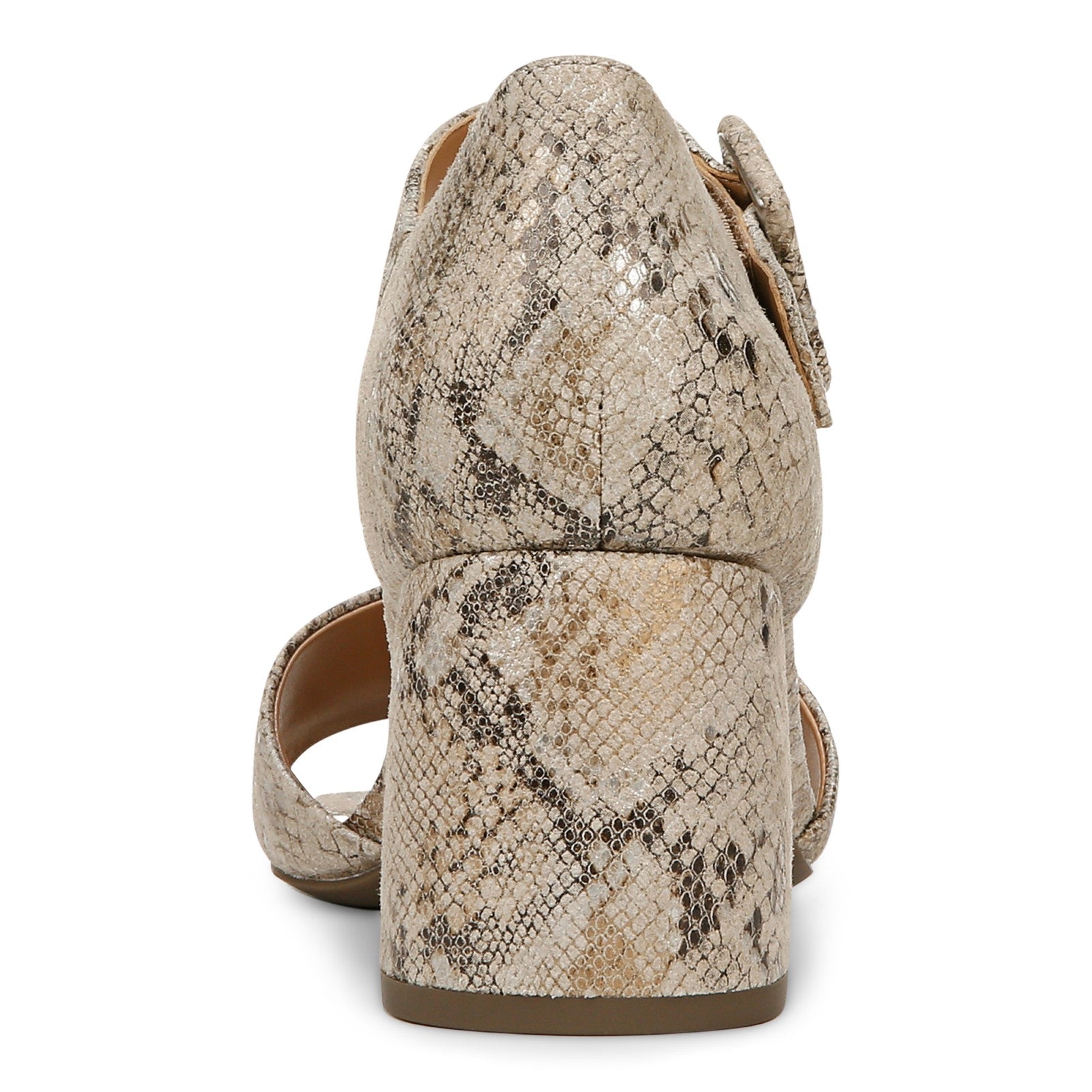 Vionic Chardonnay Women's Heeled Sandals - Stylish and Comfortable Quarter/Ankle/T-Strap Sandals - Oatmeal - Back