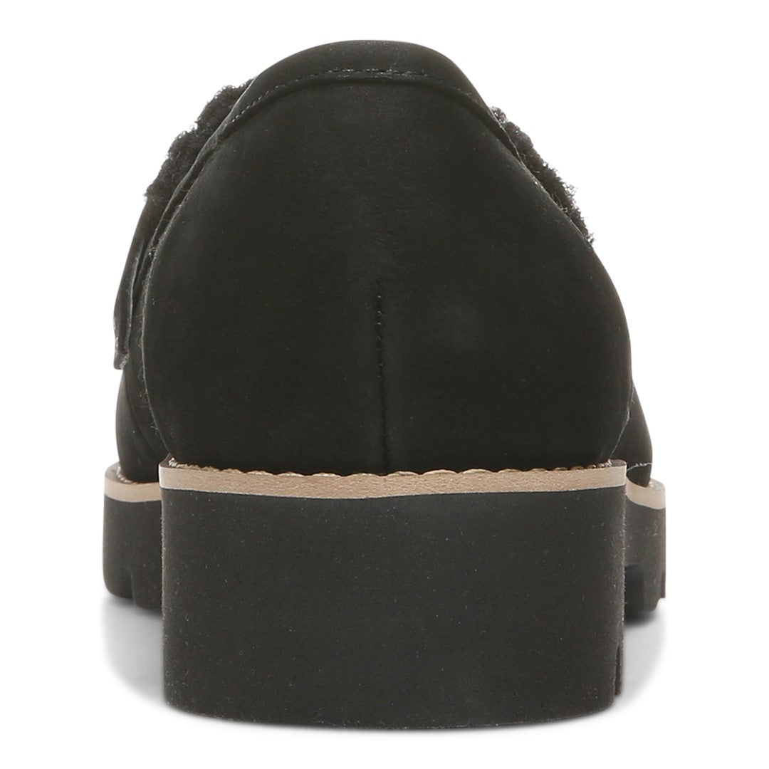 Vionic Cheryl Women's Platform Supportive Loafer - Black Nbk/shrl - Back