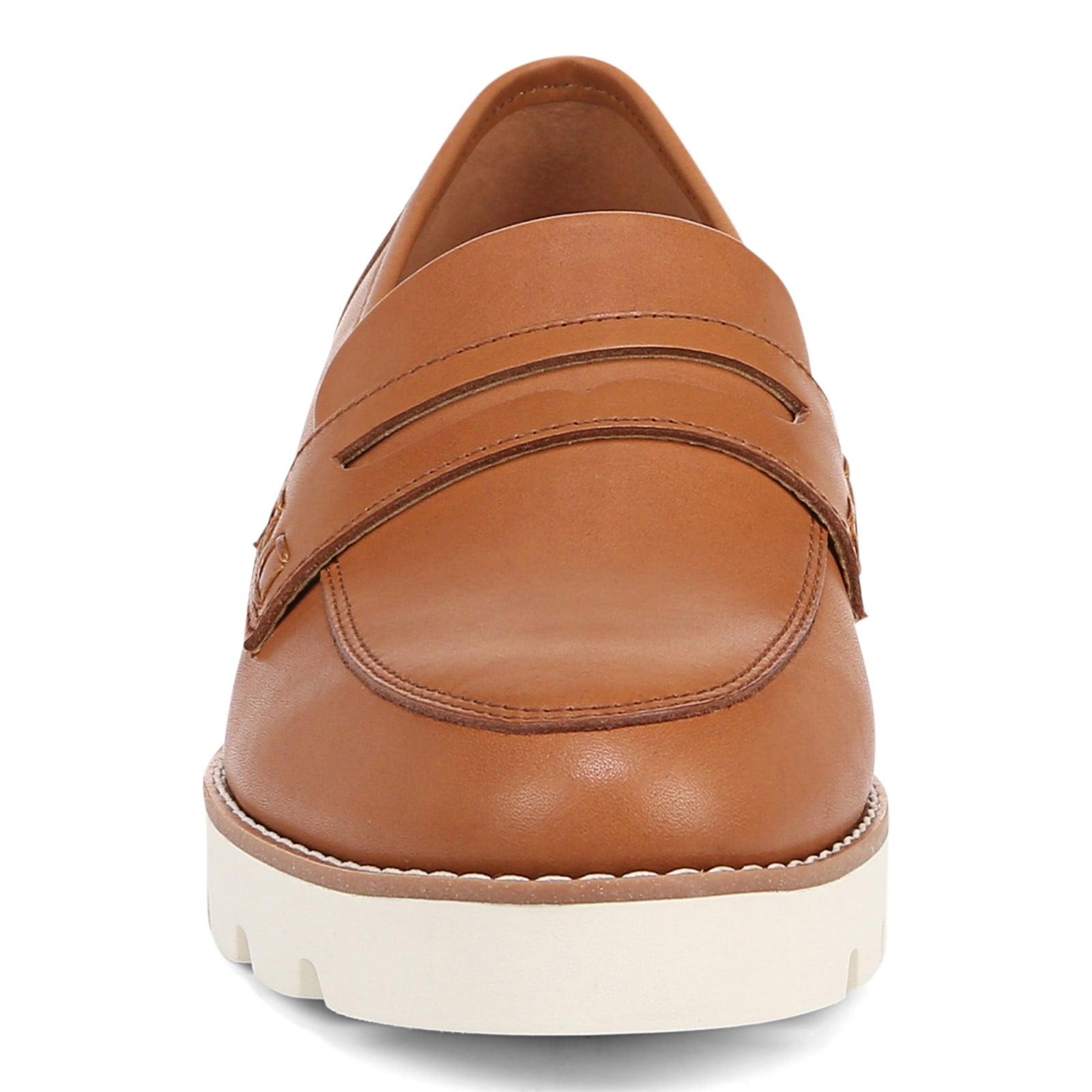 Vionic Cheryl II Women's Slip On Loafer Moc Casual Shoes - Tan Leather - Front
