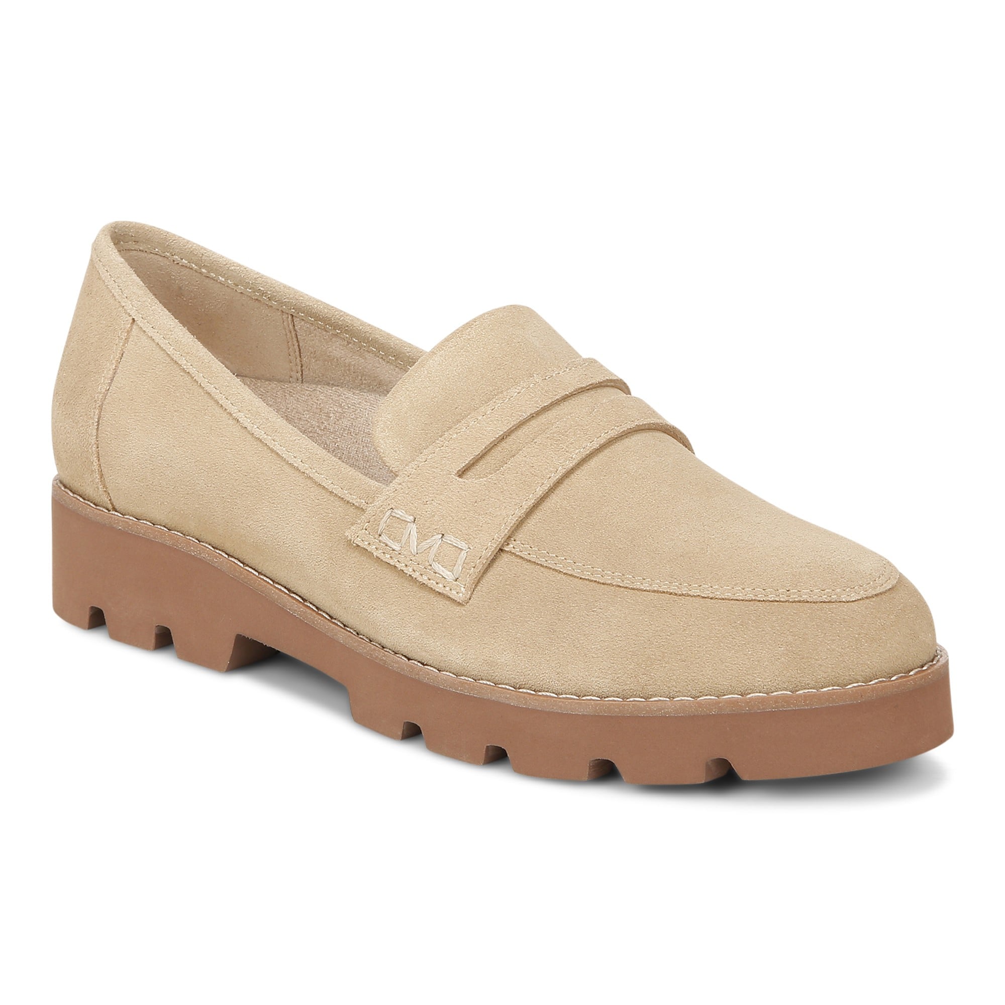Vionic Cheryl II Women's Slip On Loafer Moc Casual Shoes in Sand Suede
