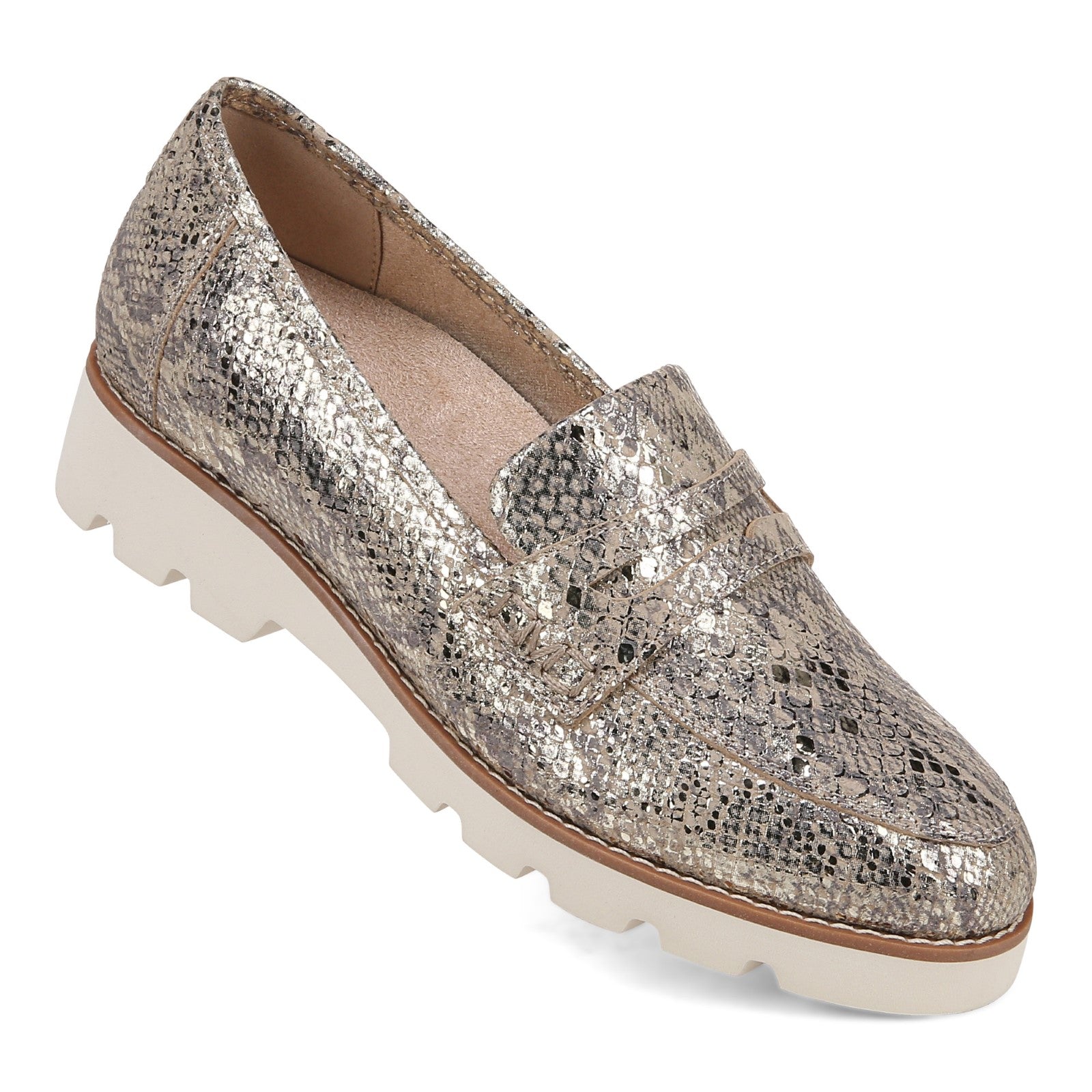 Vionic Cheryl II Women's Slip On Loafer Moc Casual Shoes - Gold - CHERYL II-I7819L8700-GOLD-13fl-med