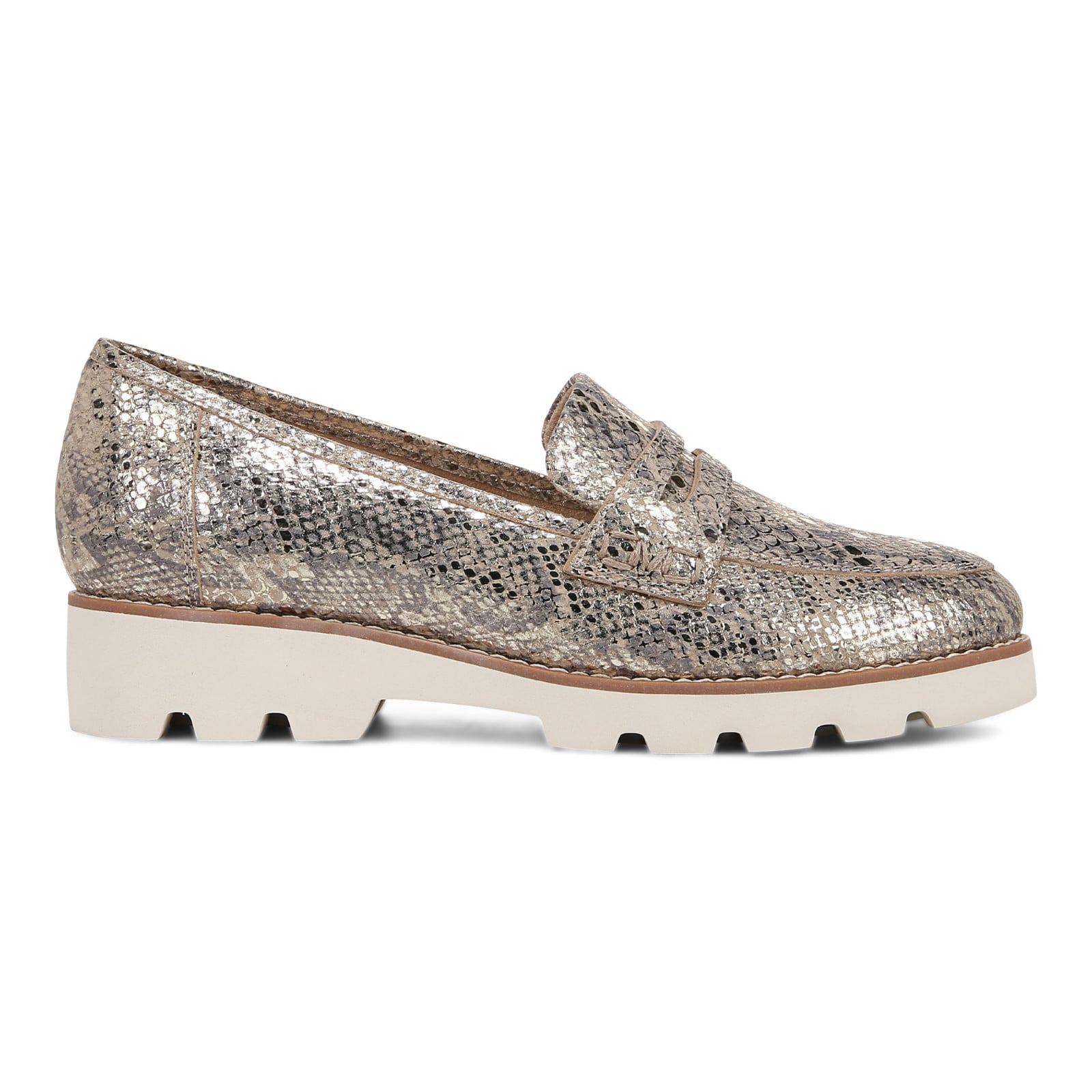 Vionic Cheryl II Women's Slip On Loafer Moc Casual Shoes - Gold - Right side