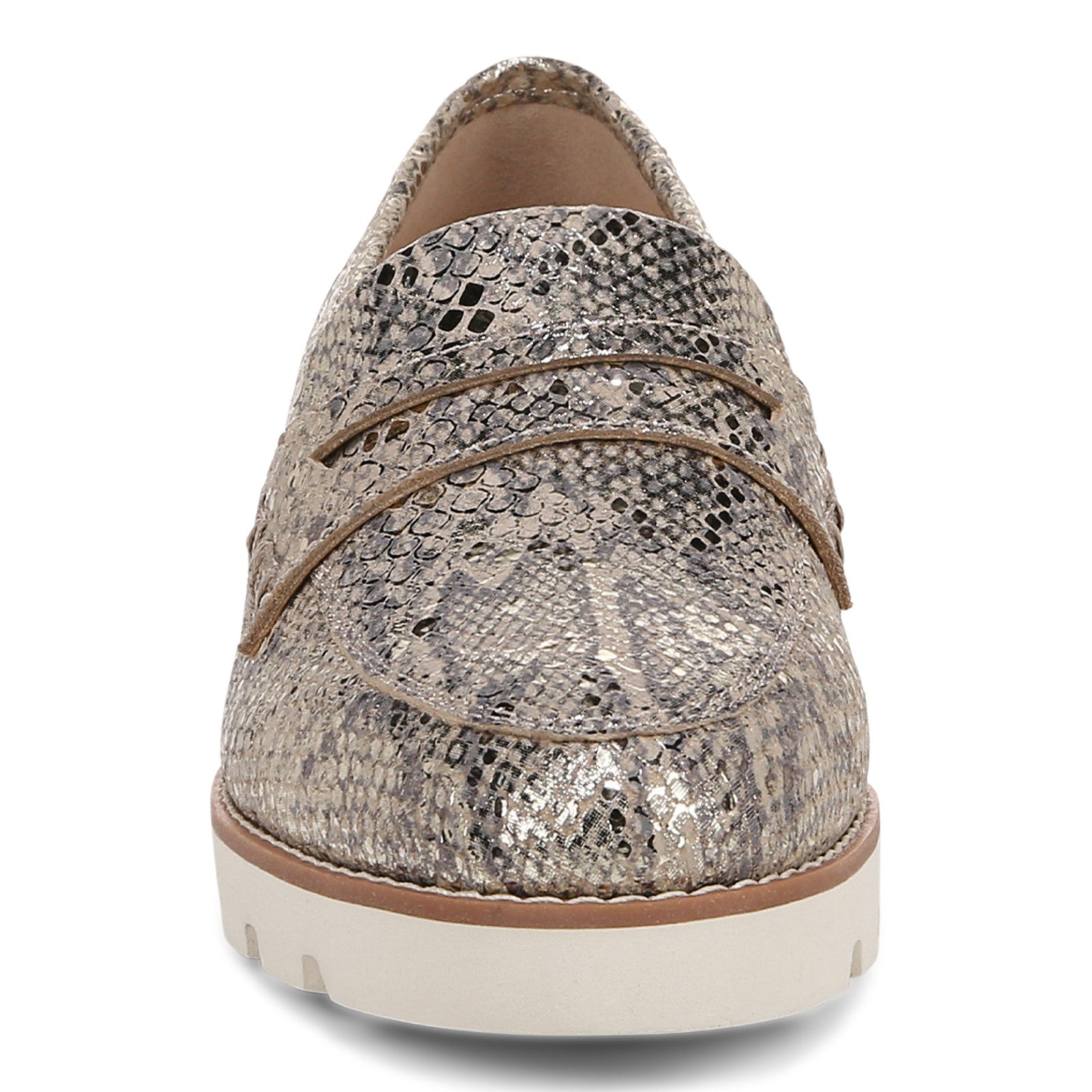 Vionic Cheryl II Women's Slip On Loafer Moc Casual Shoes - Gold - Front