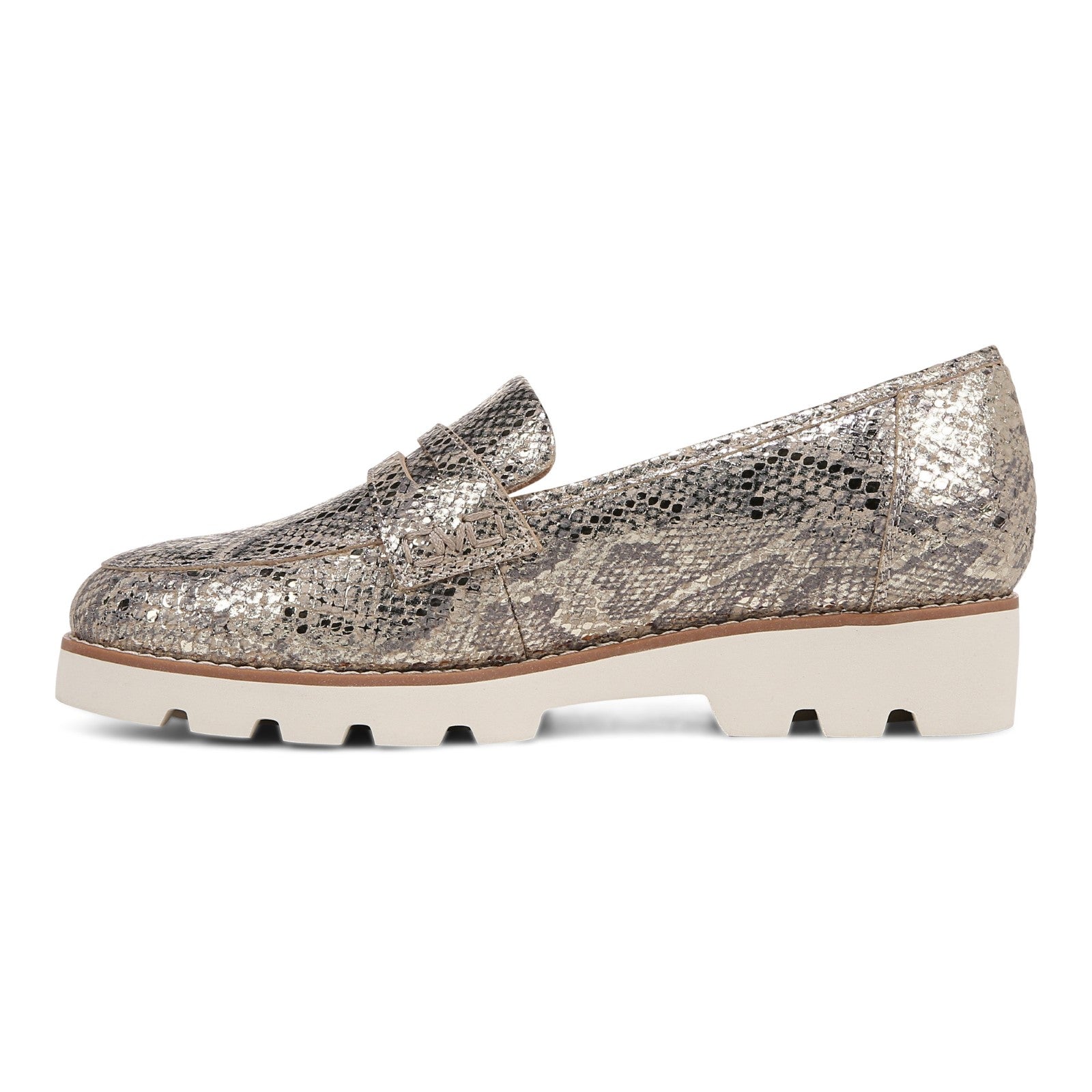 Vionic Cheryl II Women's Slip On Loafer Moc Casual Shoes - Gold - Left Side