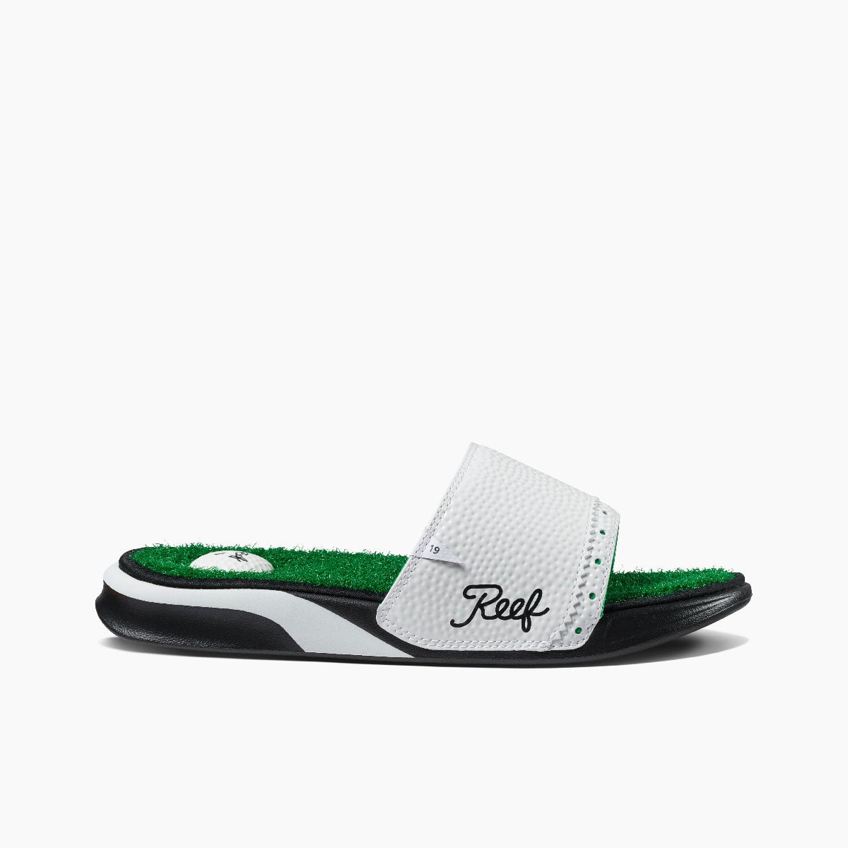 Reef Mulligan Slide - Green - Right Side View - Green