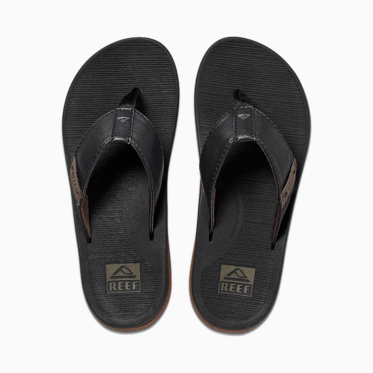 Reef Santa Ana - Black - Top View - Black