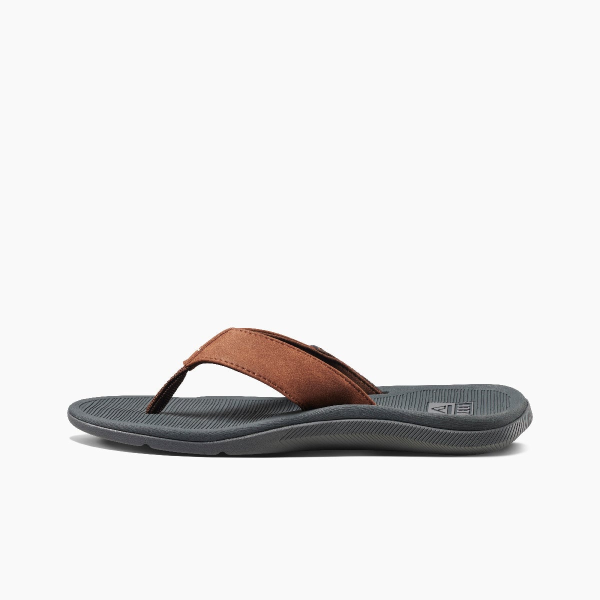 Reef Santa Ana - Grey/Tan - Left Side View - Grey/Tan