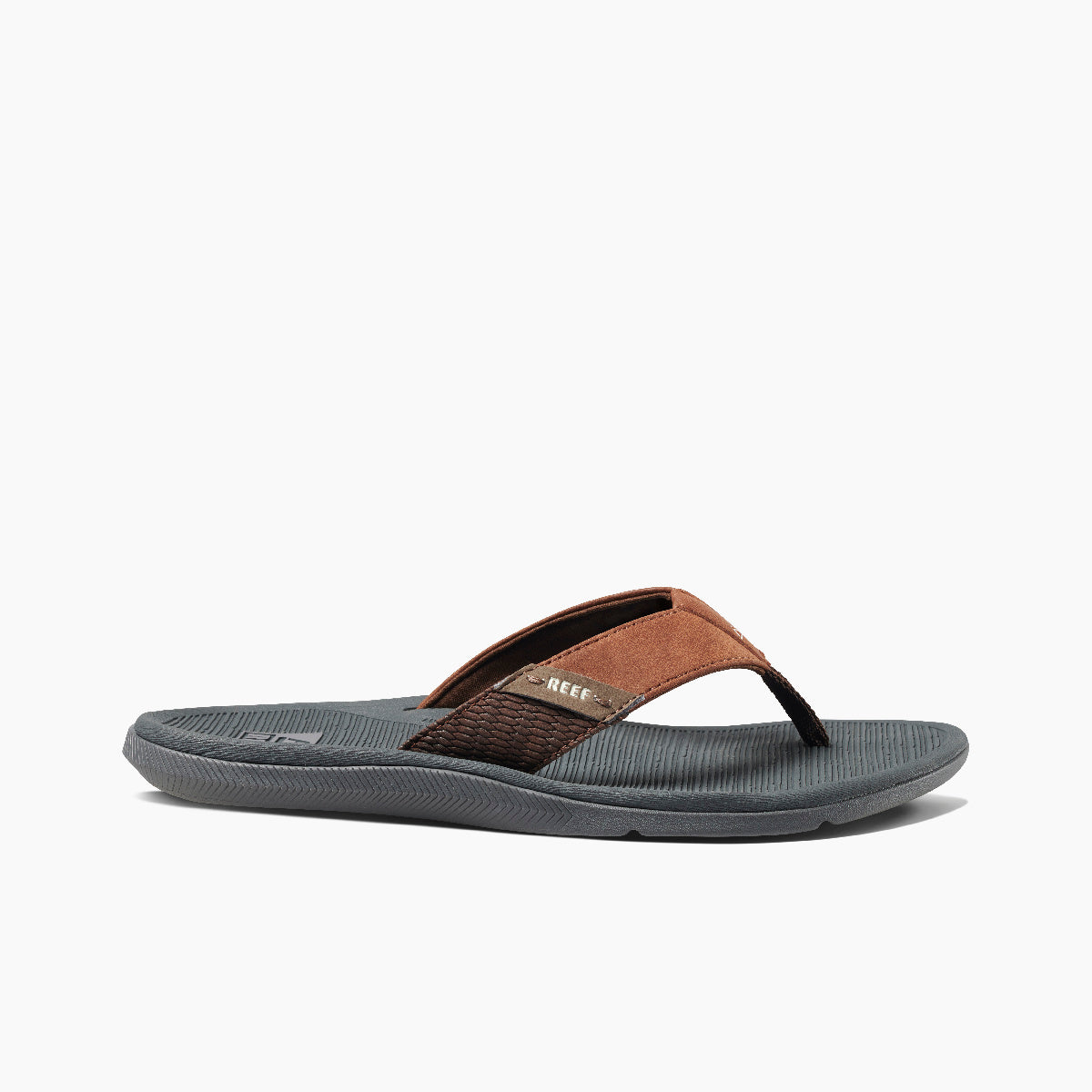 Reef Santa Ana - Grey/Tan - Right Side View - Grey/Tan