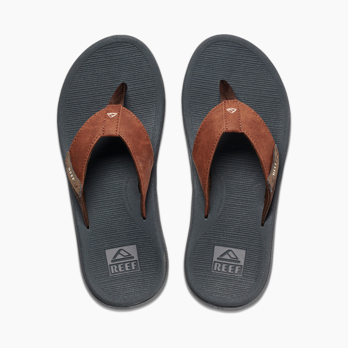 Reef Santa Ana - Grey/Tan - Top View - Grey/Tan