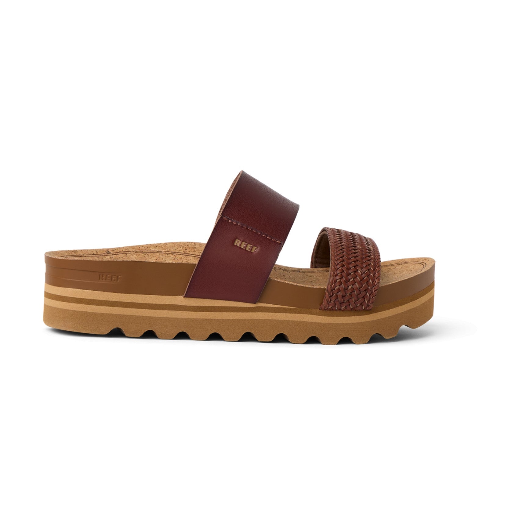 Reef Cushion Vista Hi - Chocolate Braid - Right Side View - Chocolate Braid