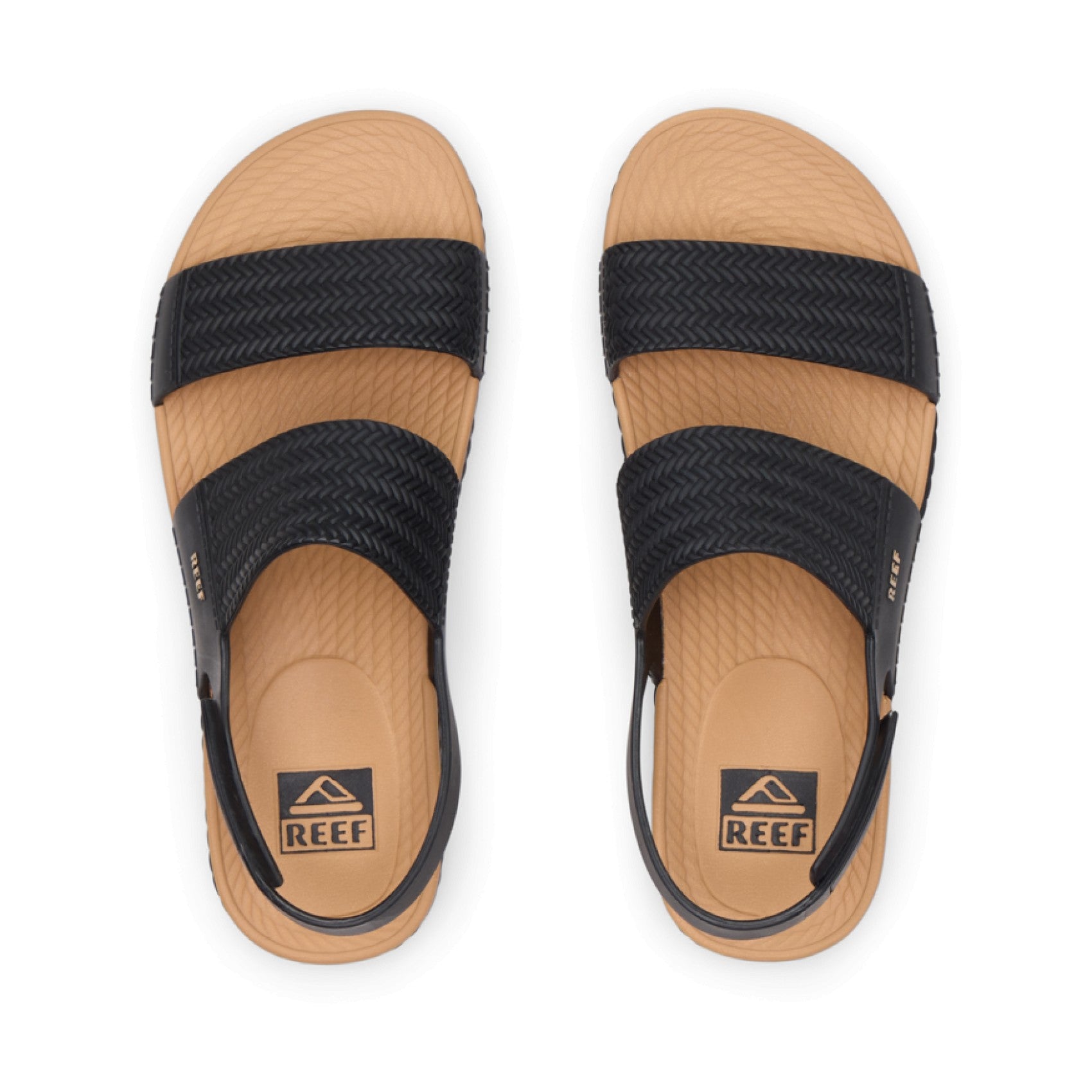 Reef Water Vista - Black/Tan - Top View - Black/Tan