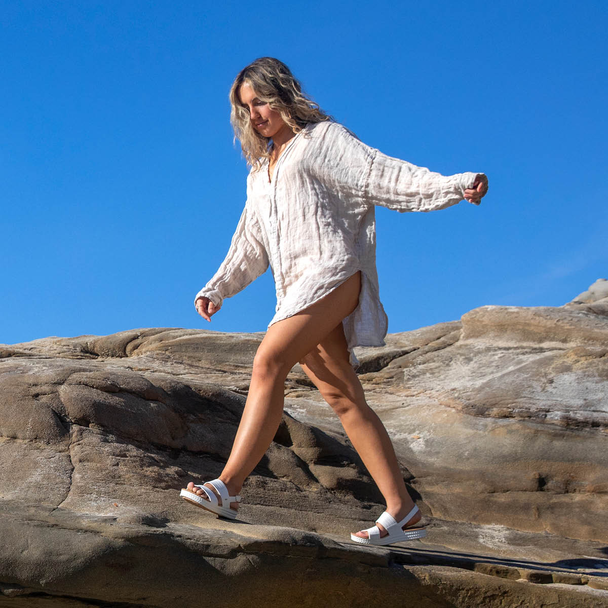 Reef Water Vista - White/Tan - White/Tan