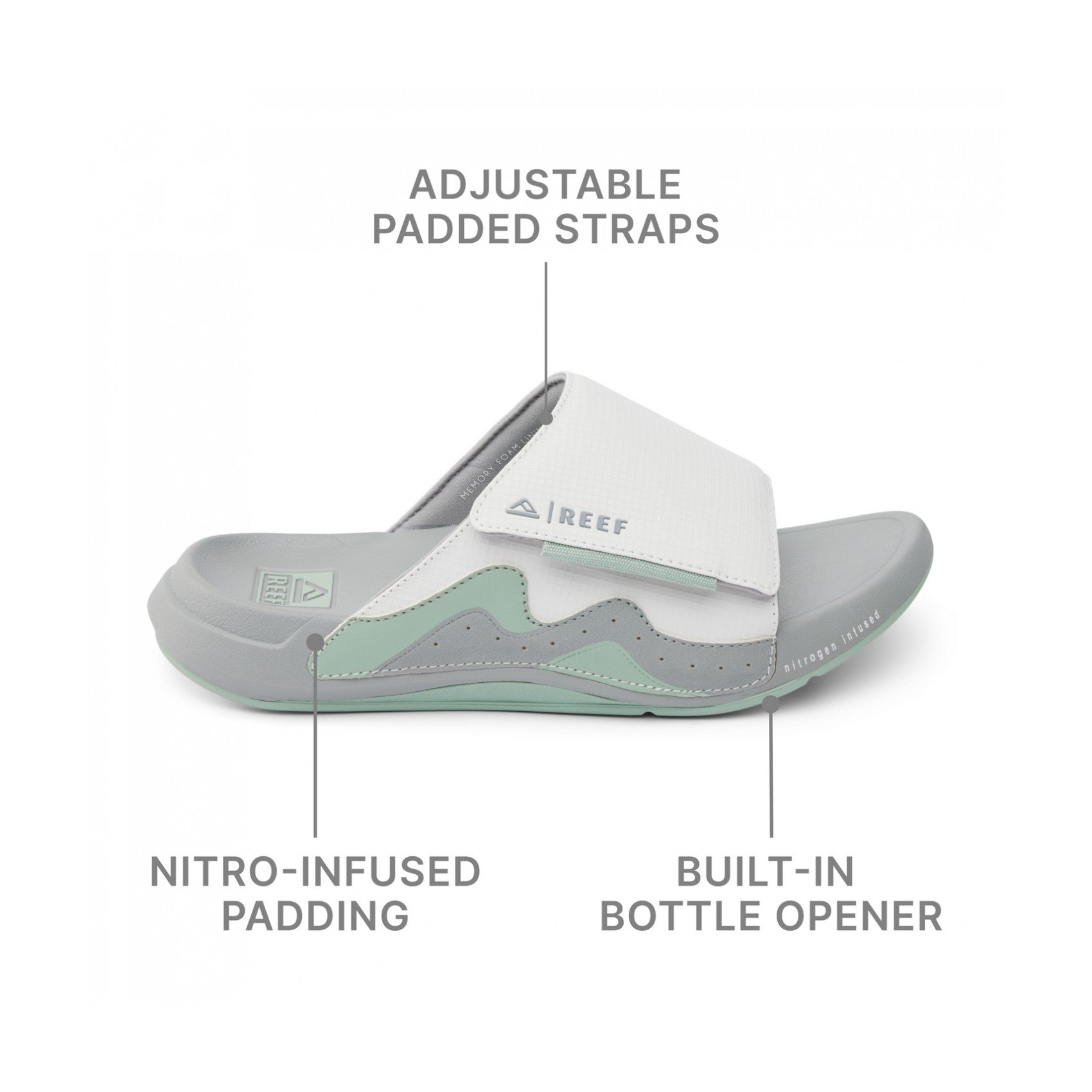 Reef Cruiser Slide view 10 - Grey/Green